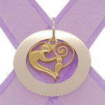 37mm CIRCLE OF LIFE PERSONALISED NAME 9CT GOLD MOTHER BABY CHILD PENDANT -37mm-KB69-9Y-SSjr