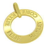 9CT GOLD 28mm CIRCLE OF LIFE PERSONALISED FAMILY NAME