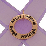 9CT ROSE GOLD 28mm CIRCLE OF LIFE PERSONALISED FAMILY NAME -28mm-KBC29-9R