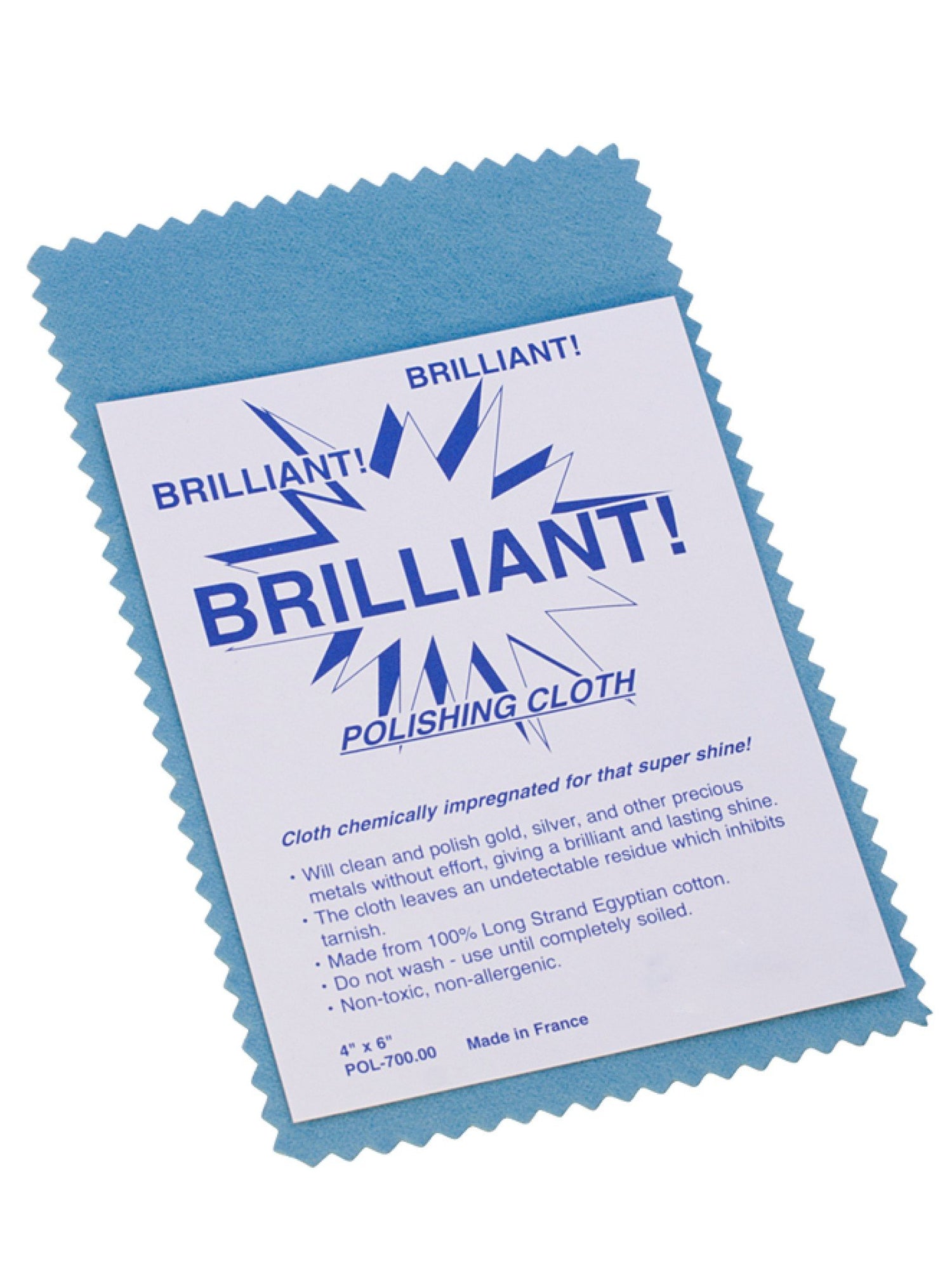 Brilliant Silver Gold and Jewellery Cleaning Polishing Cloth