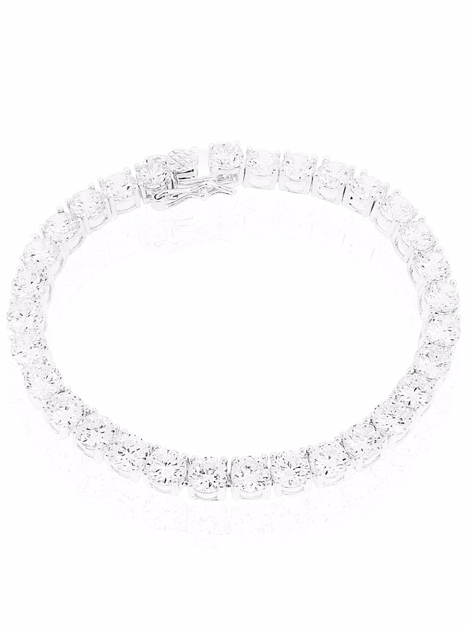 Chloe Cz 5mm Tennis Bracelet in Sterling Silver