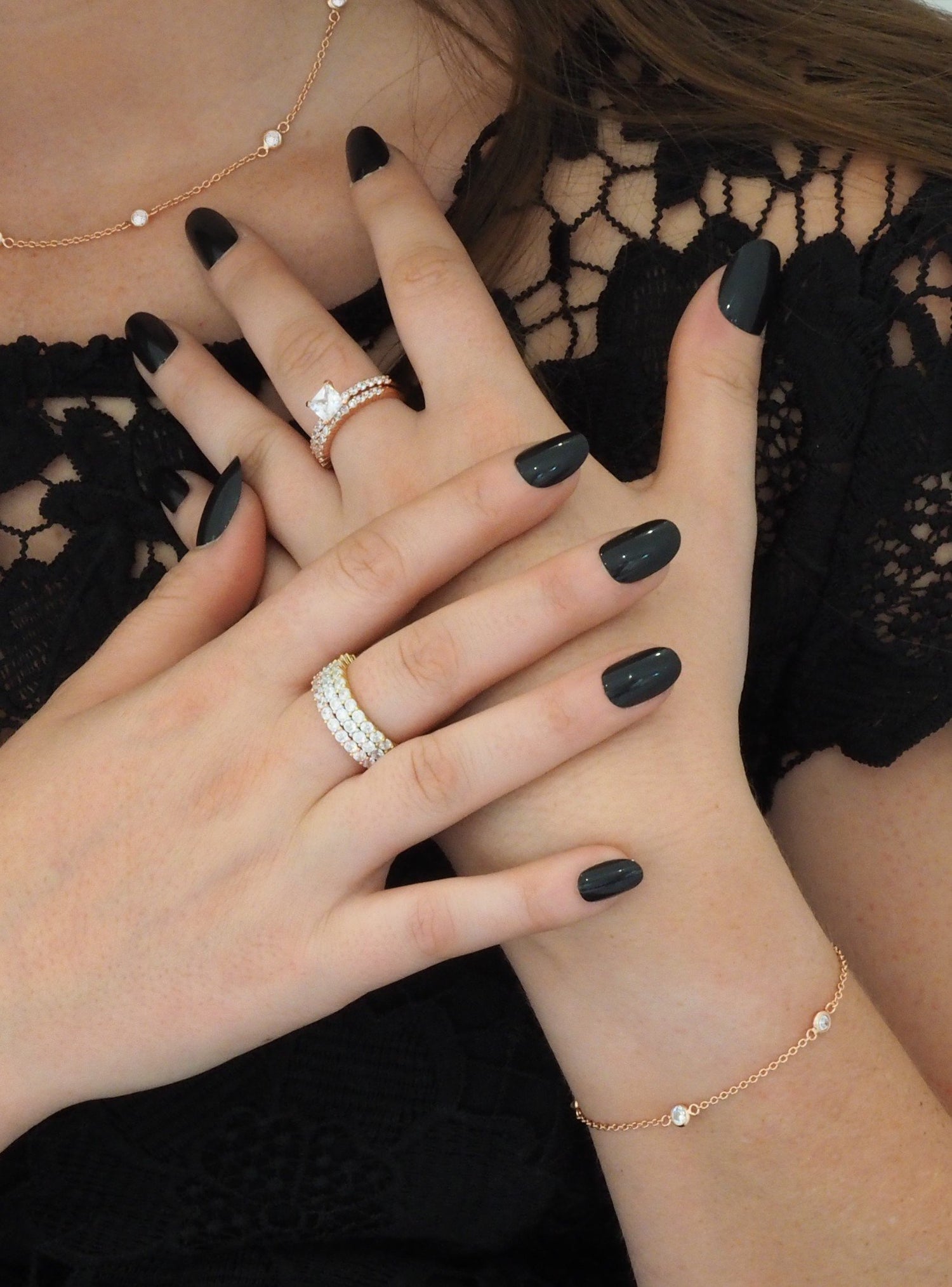 Taylor Cz by the Yard Bracelet in Rose Gold