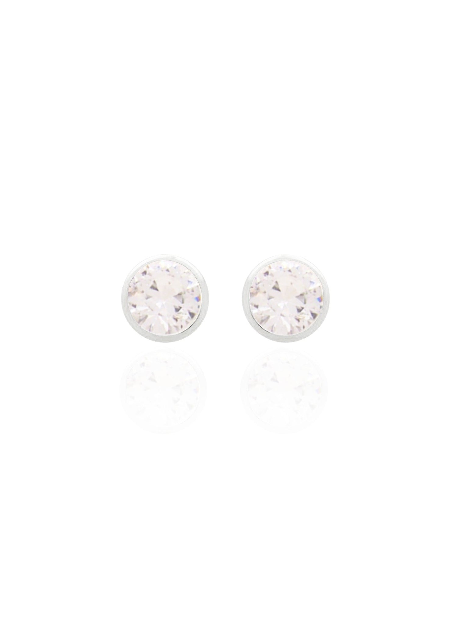 Taylor 5mm Cz Stud Earrings in Sterling Silver