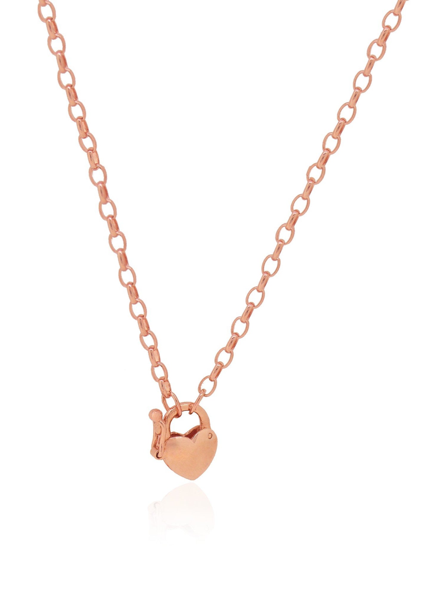 Baby Child Belcher Padlock Bracelet in 9ct Rose Gold