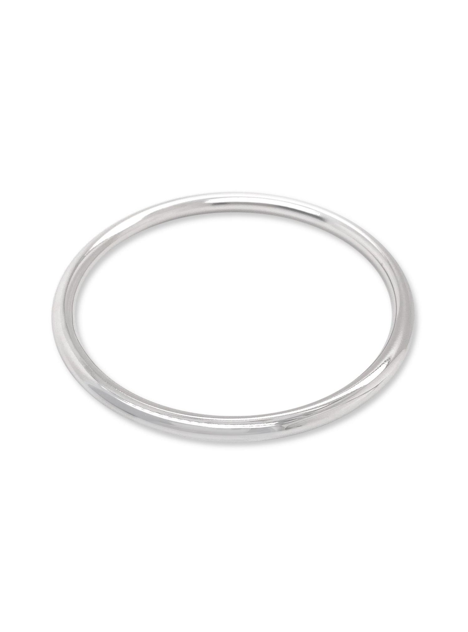 Traditional 4mm Baby - Adult Golf Bangle in Sterling Silver