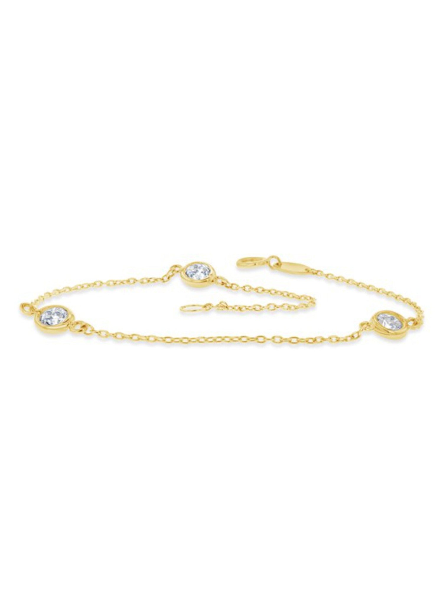 Aurelia Cz by the Yard Bracelet in 9ct Gold