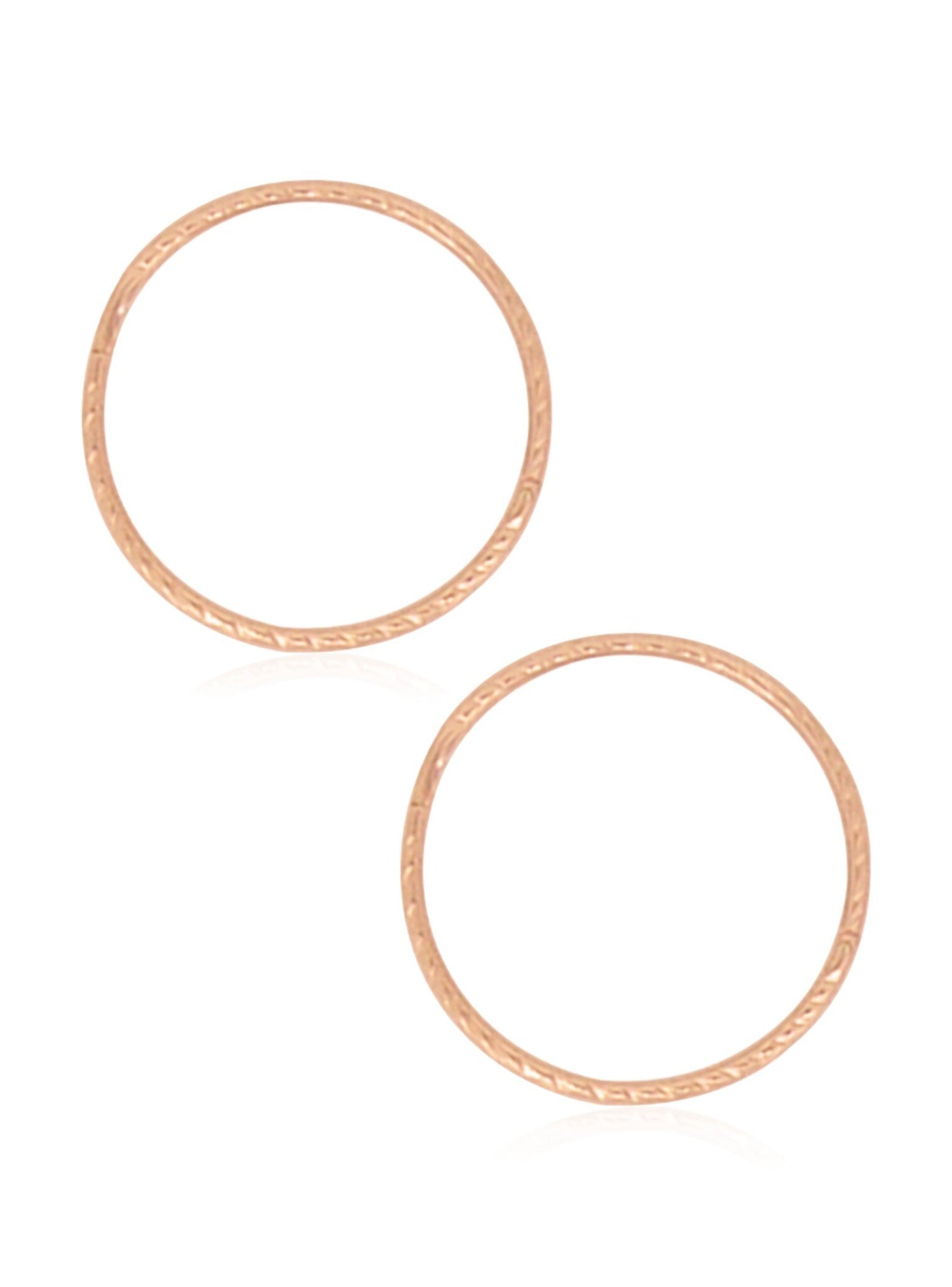 Hinged Twist Jumbo Sleeper Hoop Earrings in 9ct Rose Gold