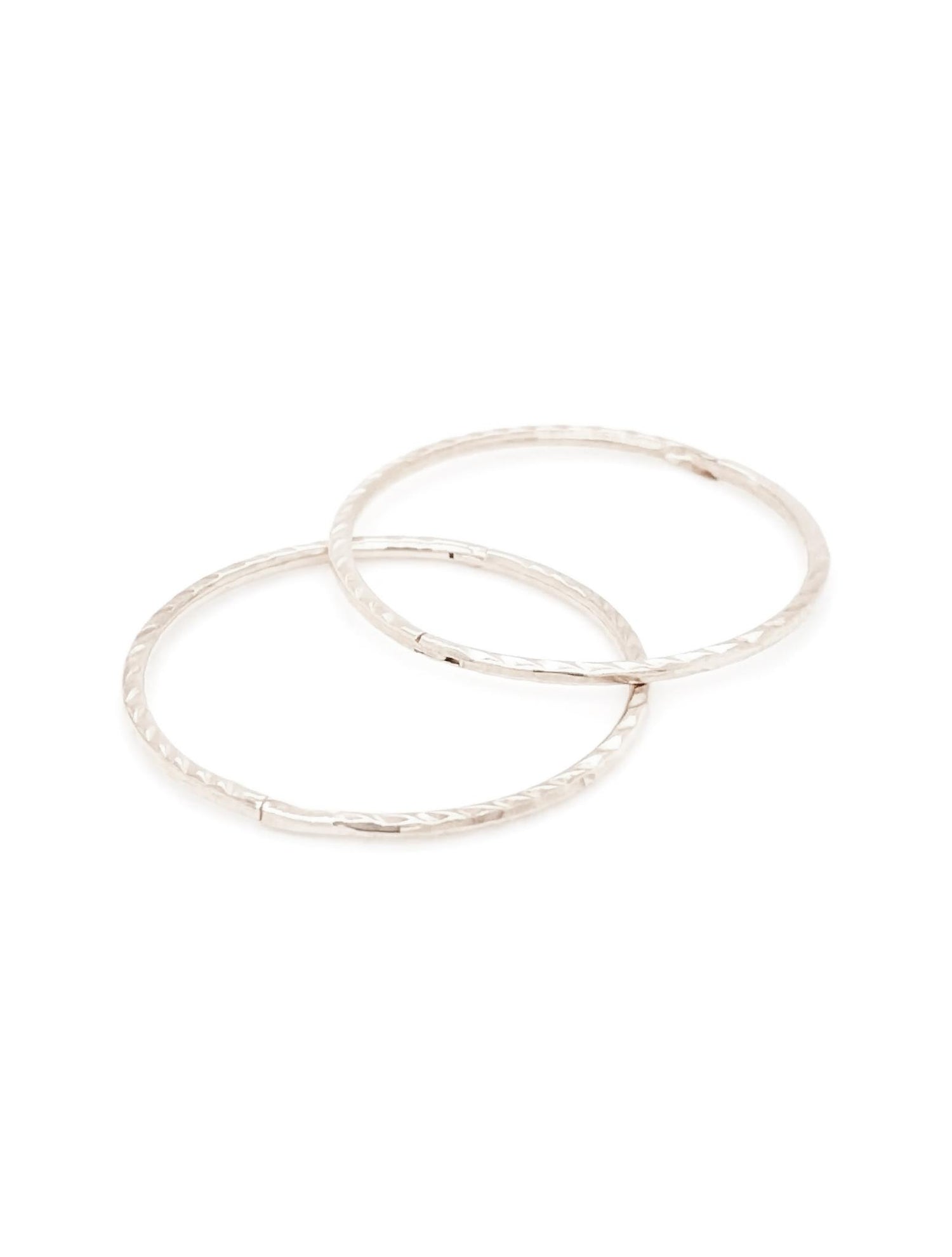 Twist Jumbo Sleeper Hoop Earrings in Sterling Silver