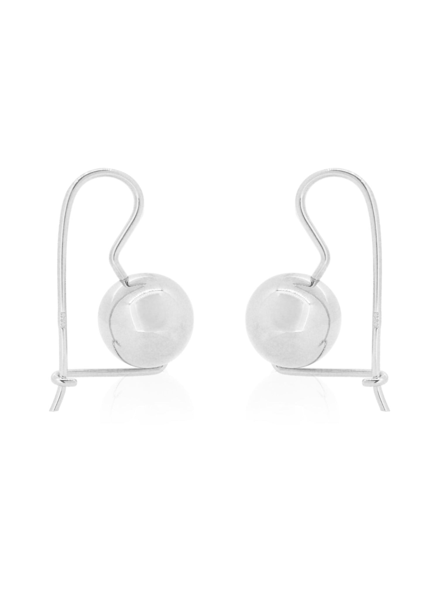 Euroball 12mm Ball Earrings in Sterling Silver