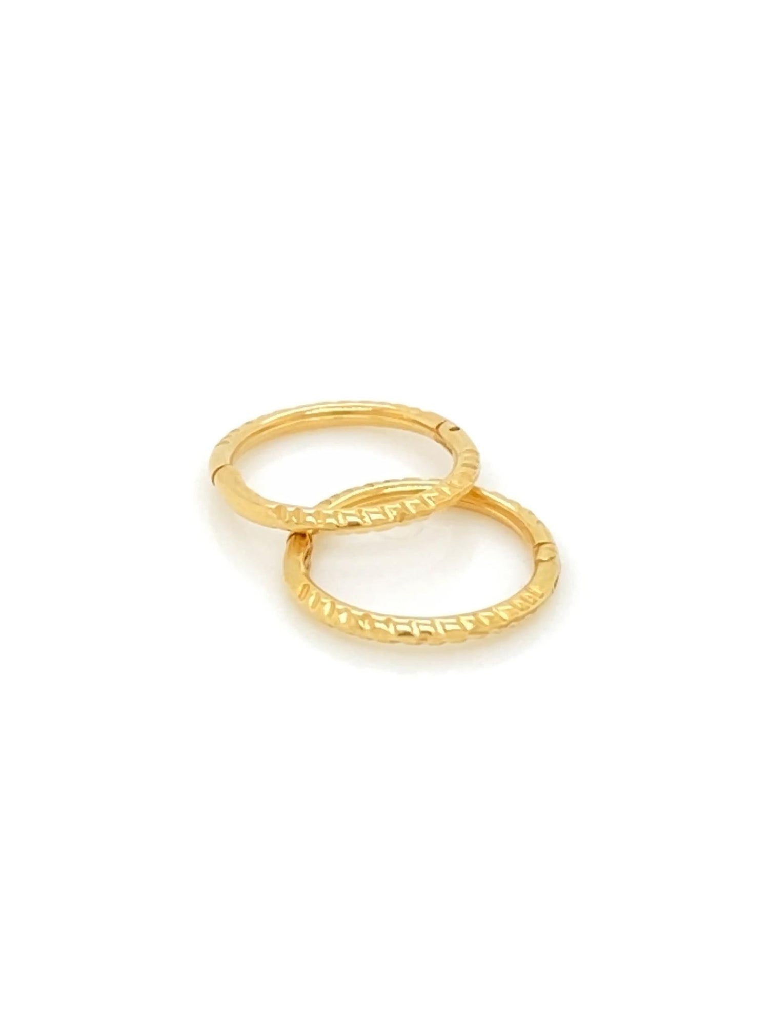 Mini Baby Twist Hinged Sleeper Earrings in 9ct Gold