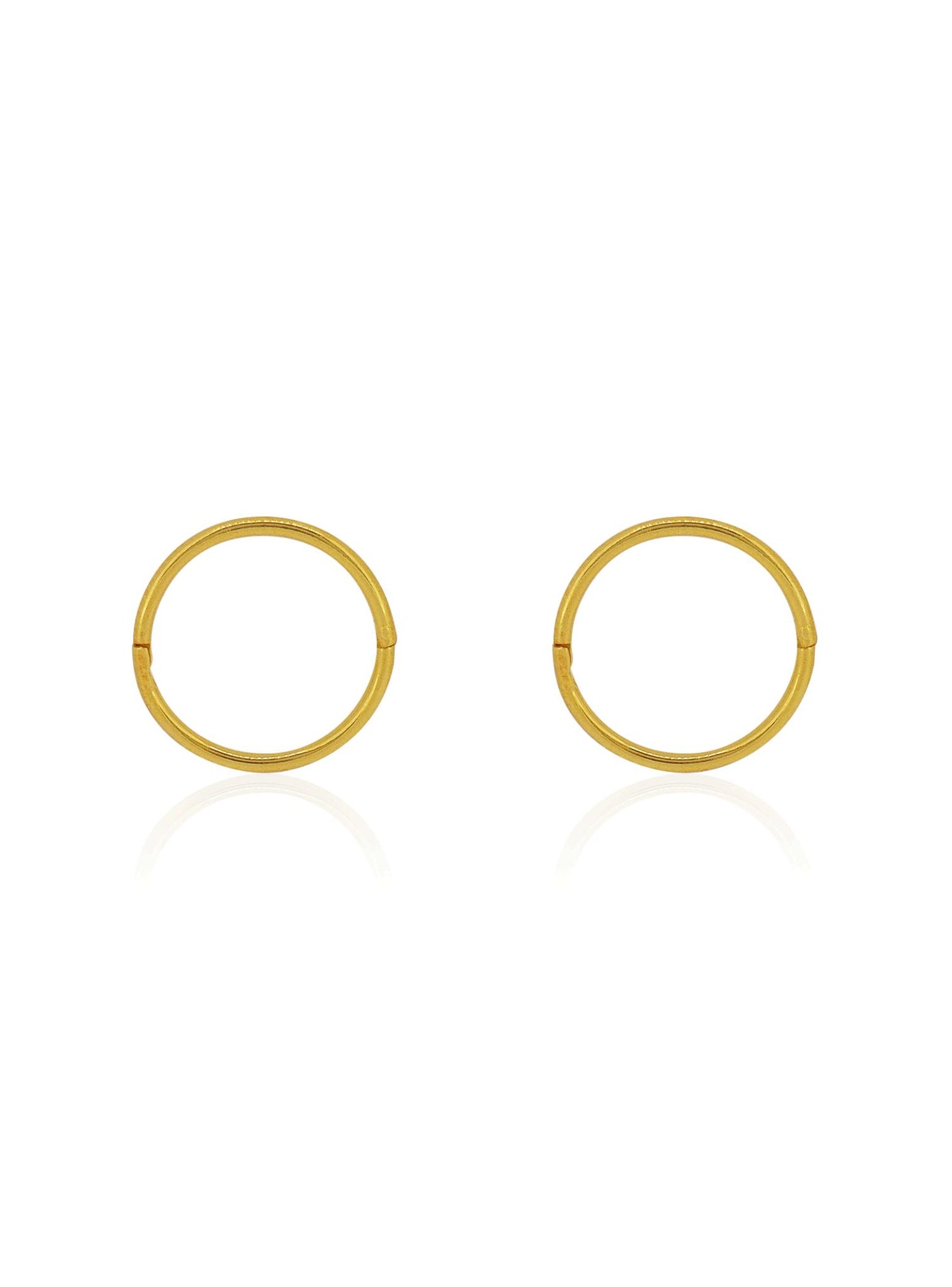 Solid 18ct Yellow Gold Sleeper Earrings