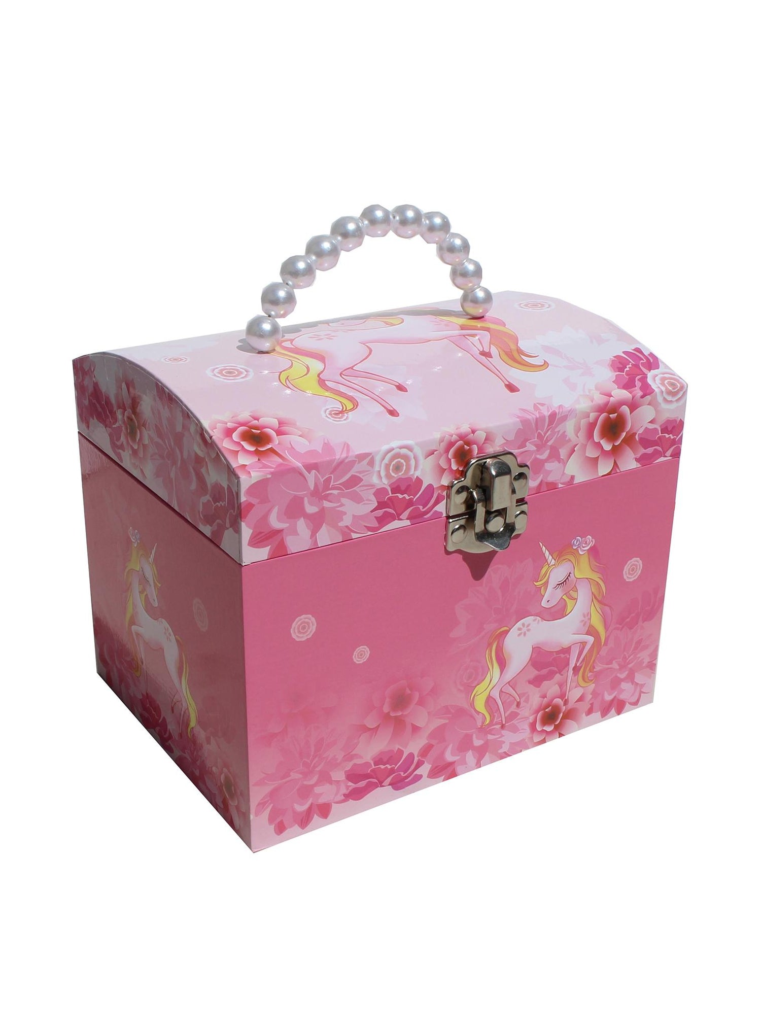 Musical Unicorn Jewellery Box With Pearl Handle