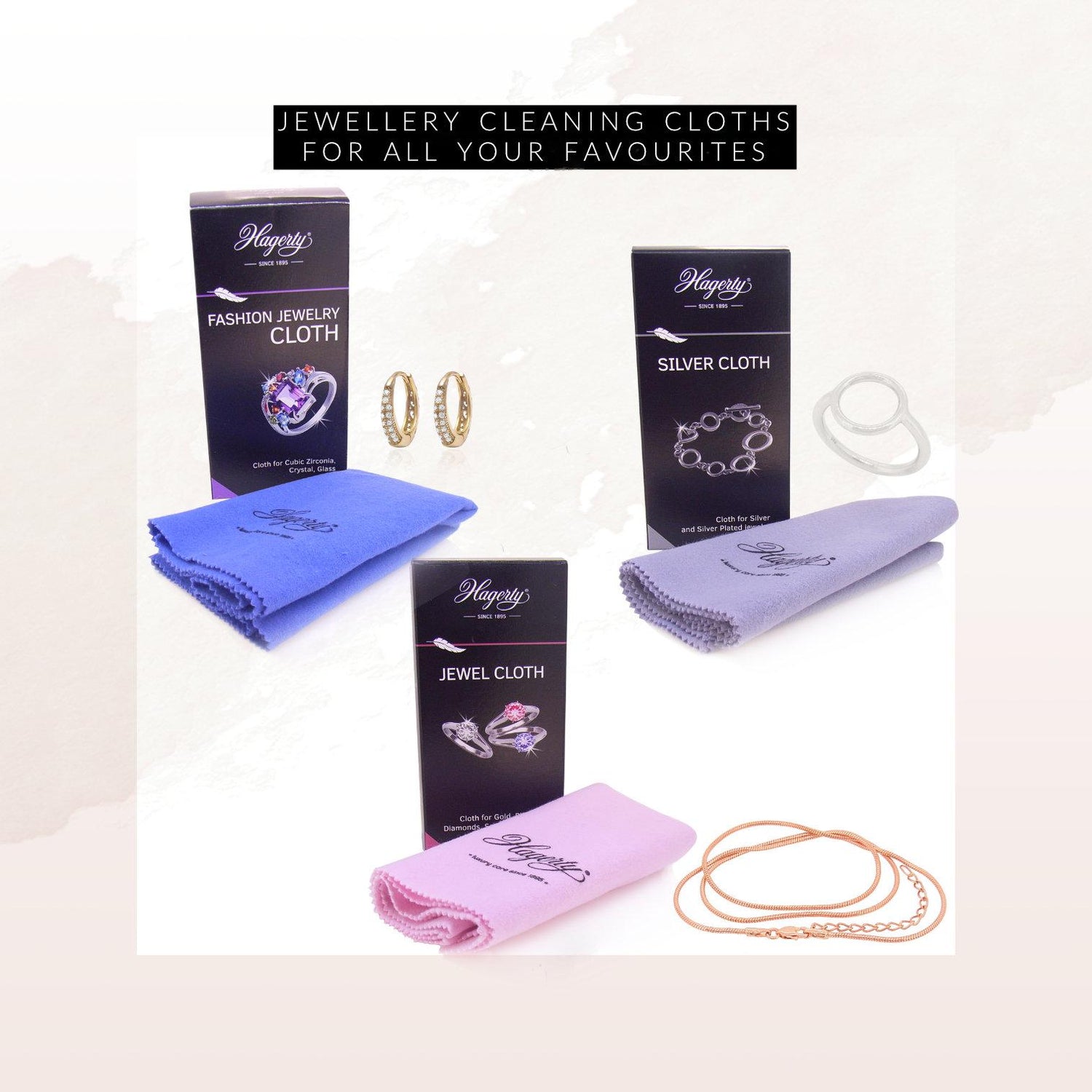 Hagerty Jewellery Cleaning Cloth in Fashion