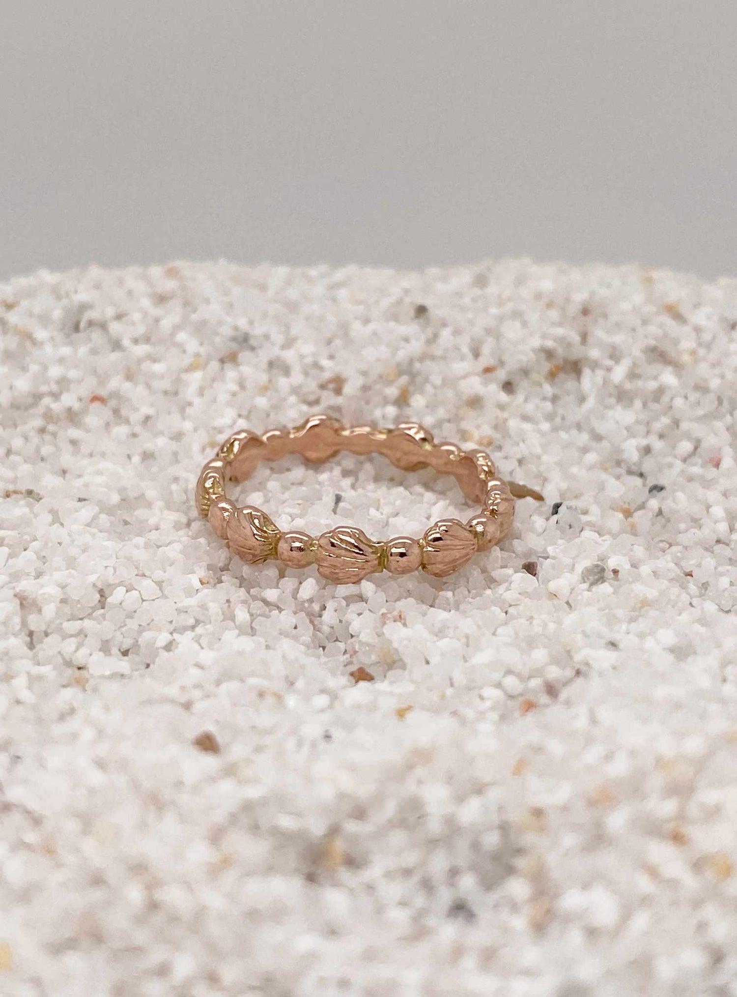 Nalu Seashell Ring in 9ct Rose Gold