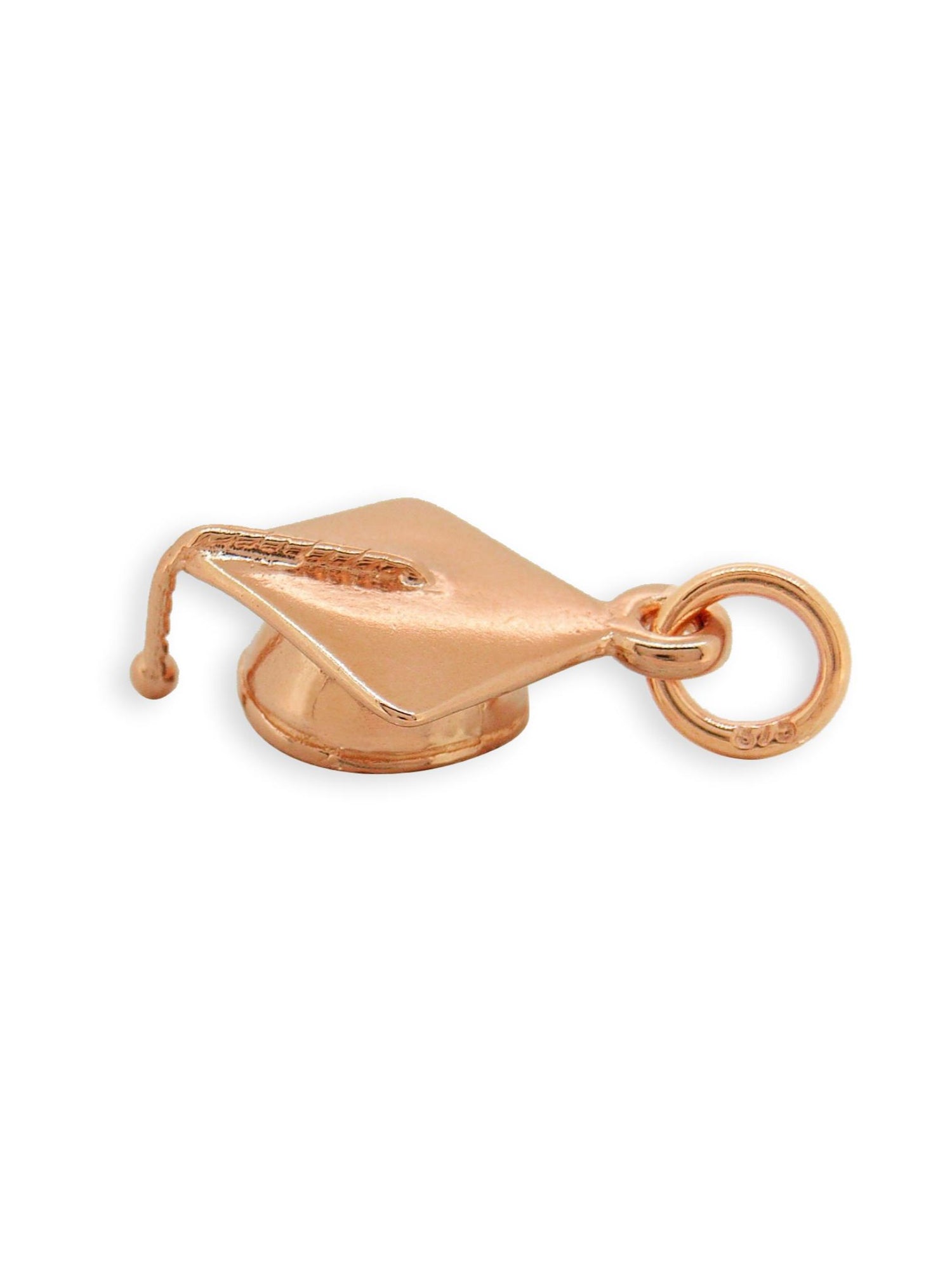 Mortar Board Graduation Hat Charm in 9ct Rose Gold