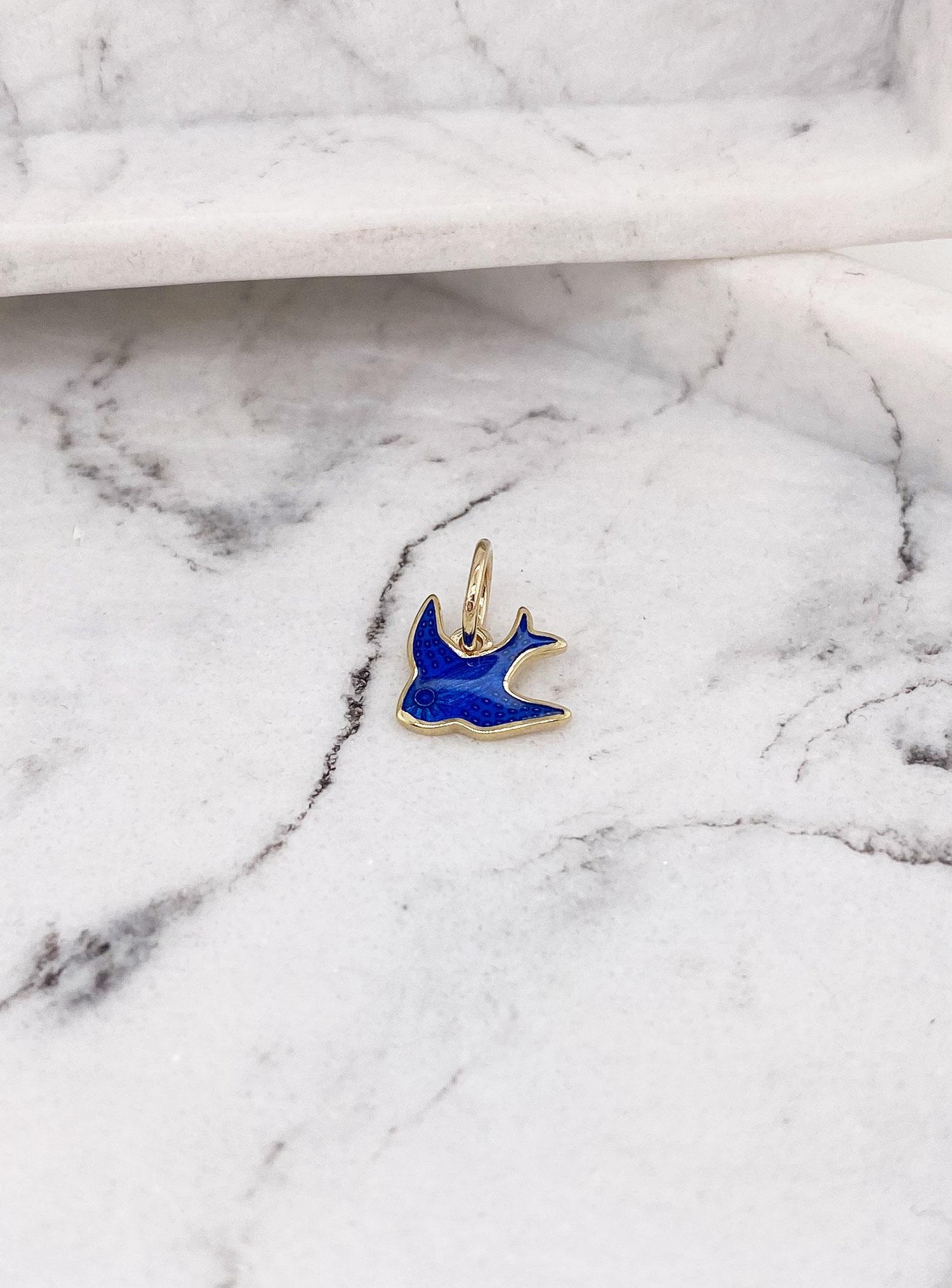 Bluebird of Happiness Charm in 9ct Gold