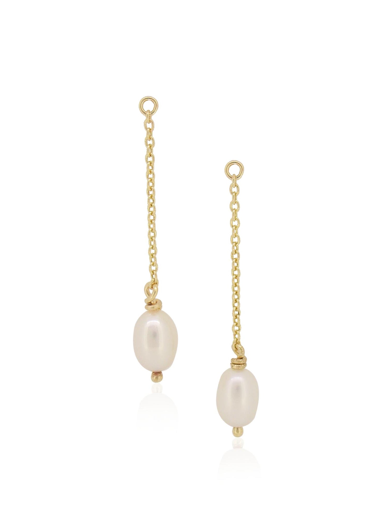 Coco Pearl Dangles for Sleeper Earrings in 9ct Gold
