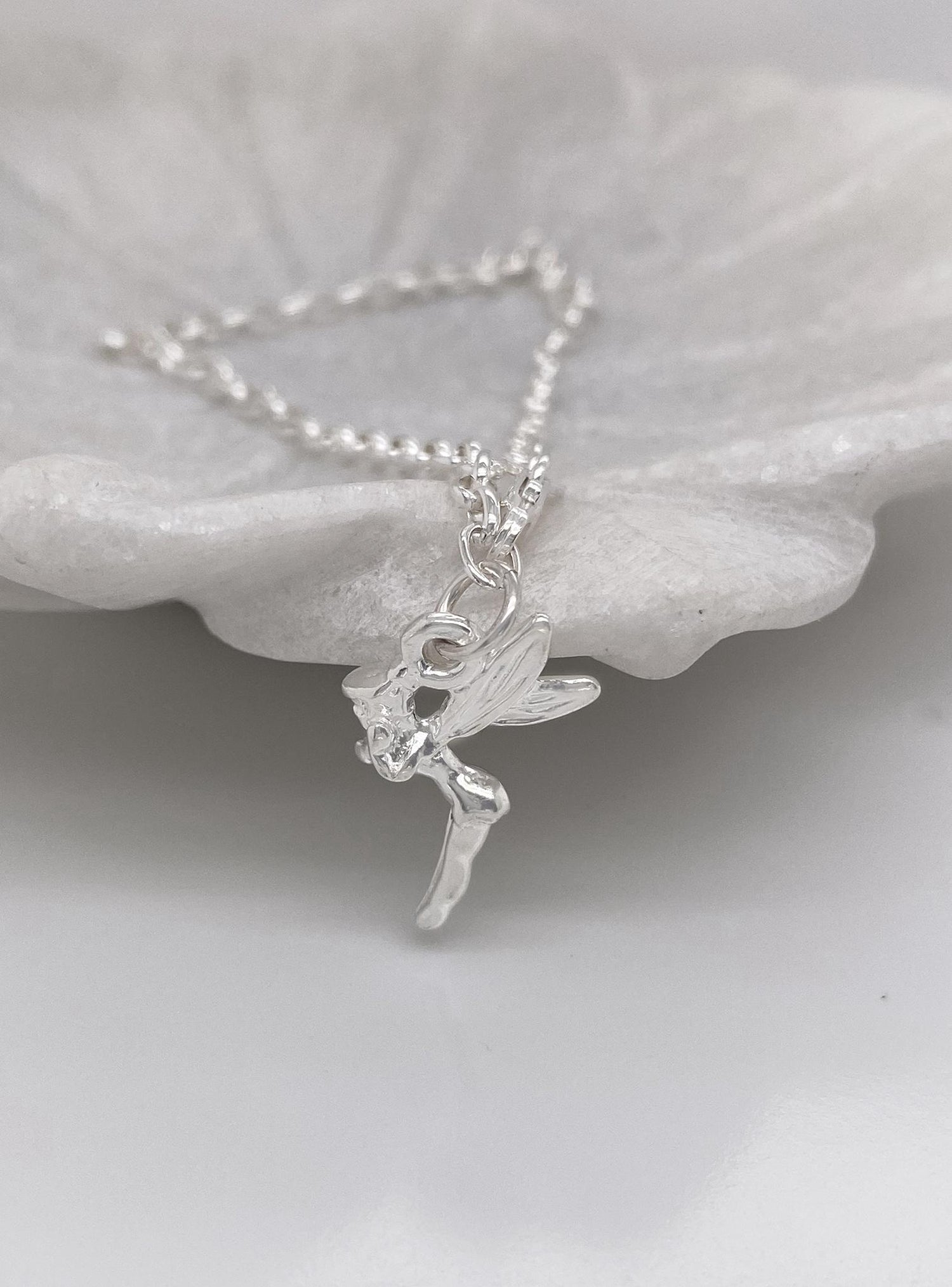 Magical Tinkerbell Fairy Charm Bracelet in Sterling Silver