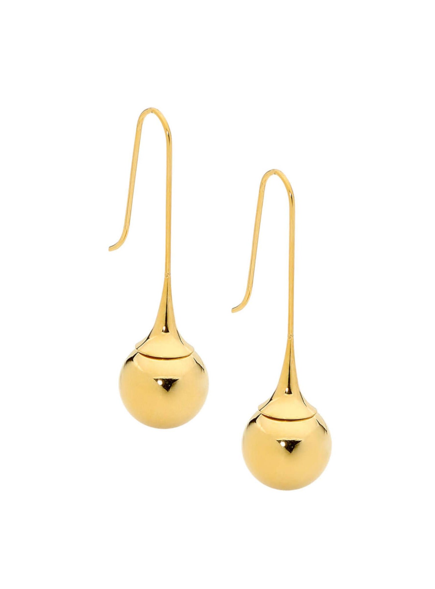Pastiche Ball Drop Earrings in Gold