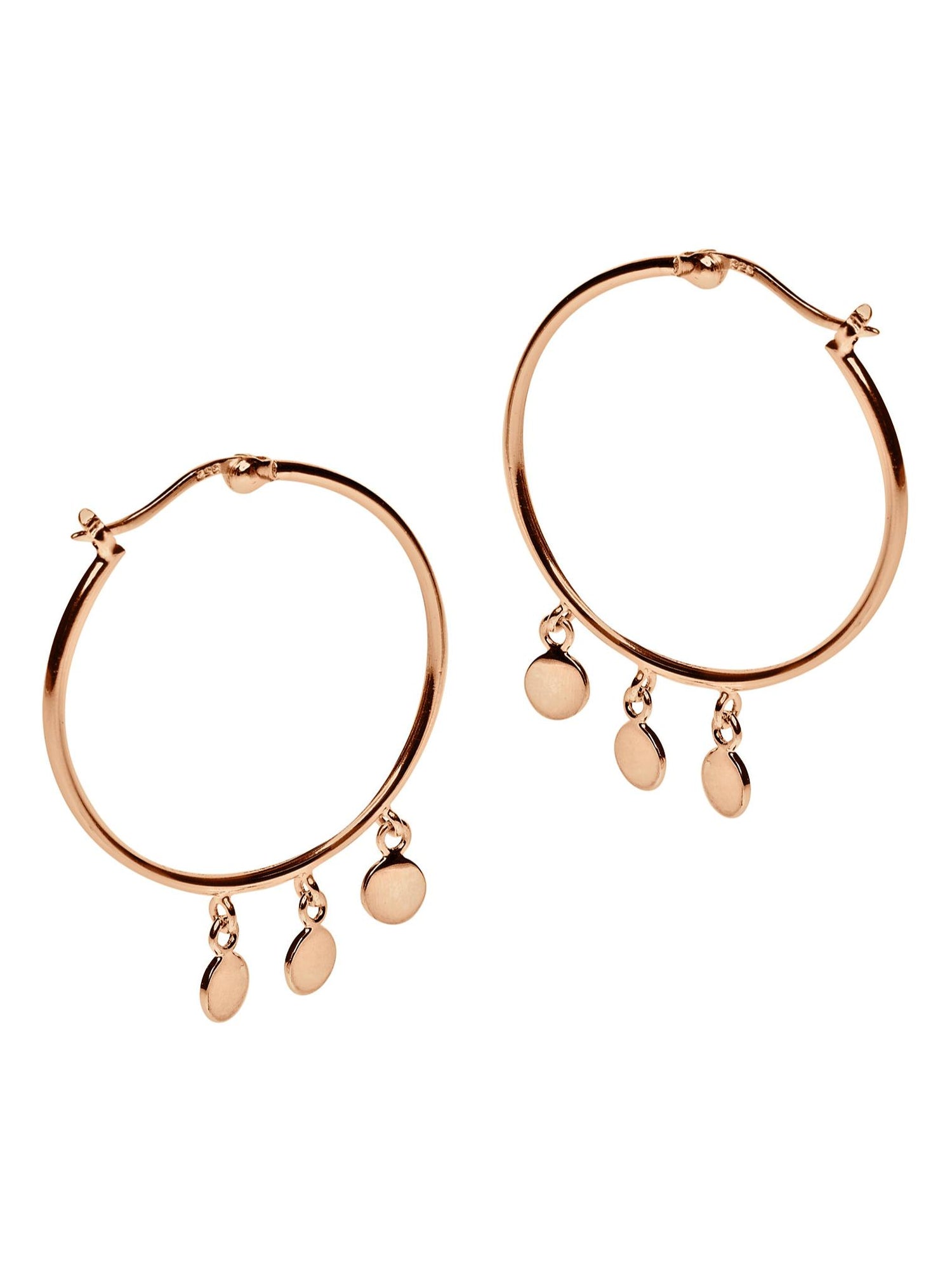 Pastiche Gypsy Moon Earrings in Rose