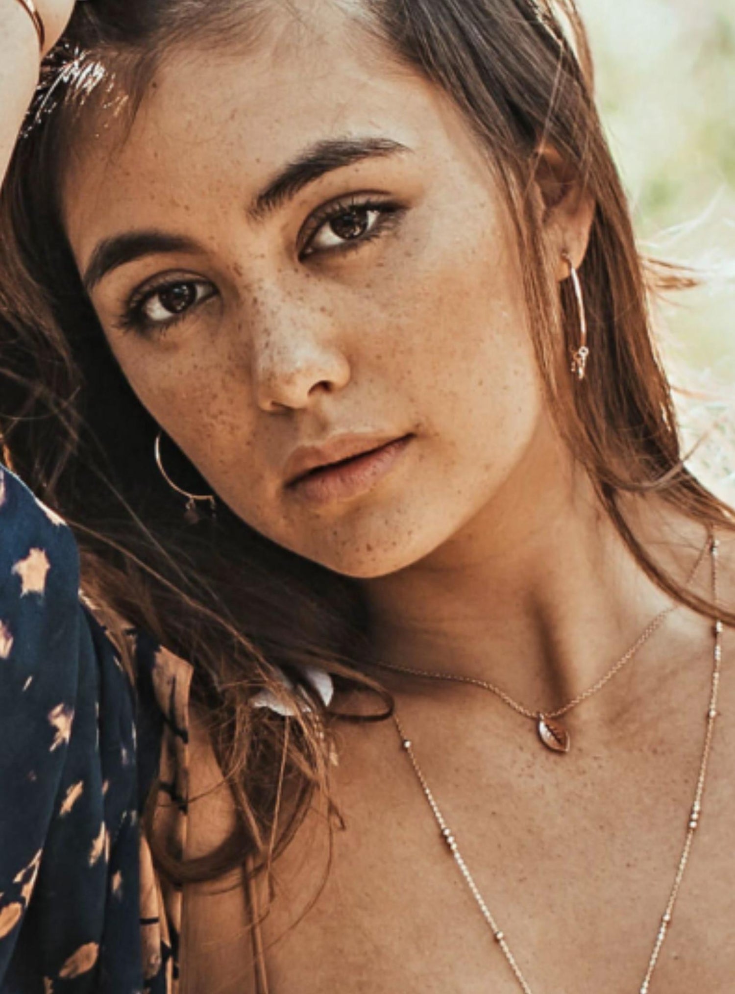 Pastiche Gypsy Moon Earrings in Rose