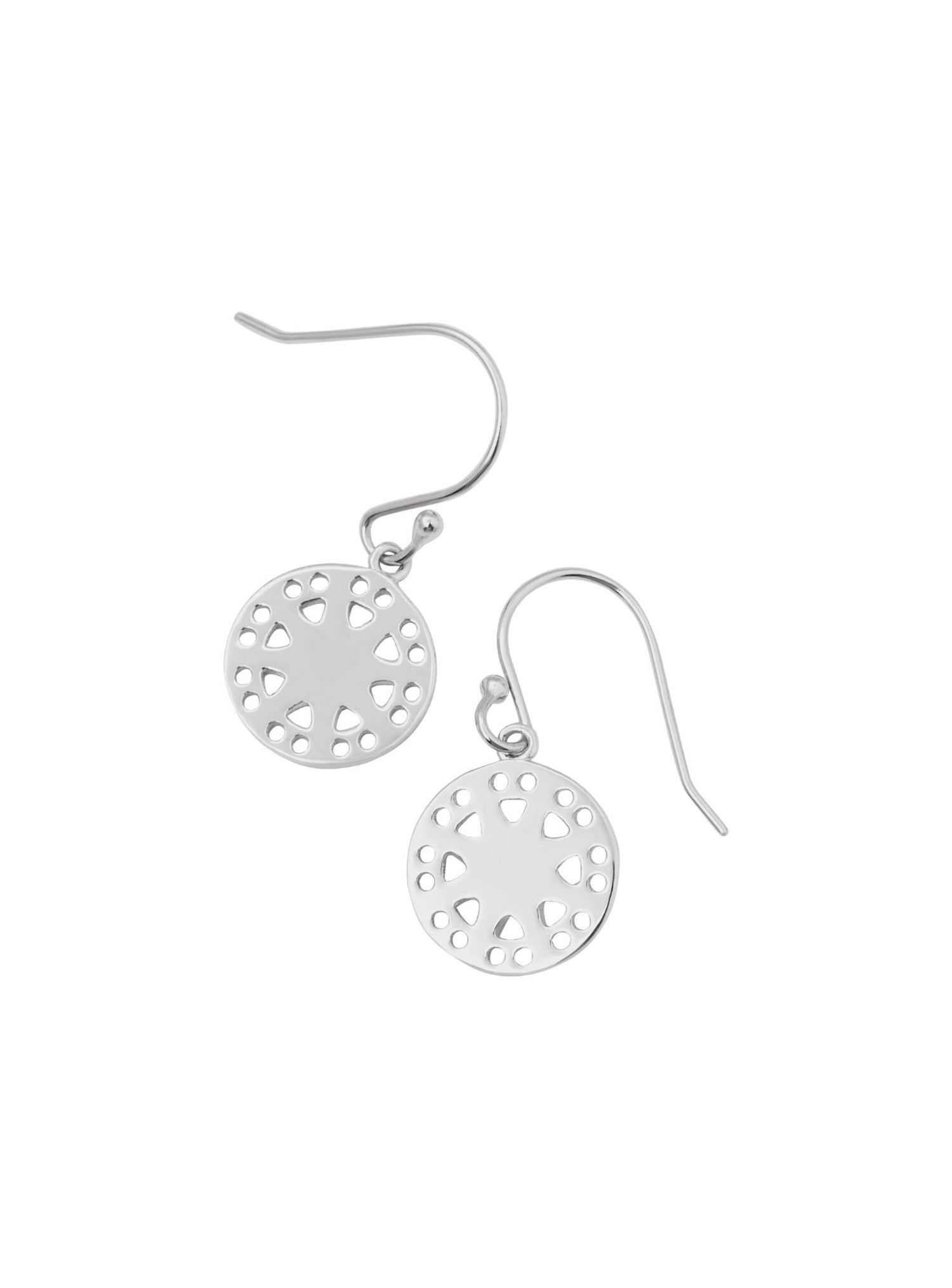Pastiche Francis Spinner Charm Earrings in Silver