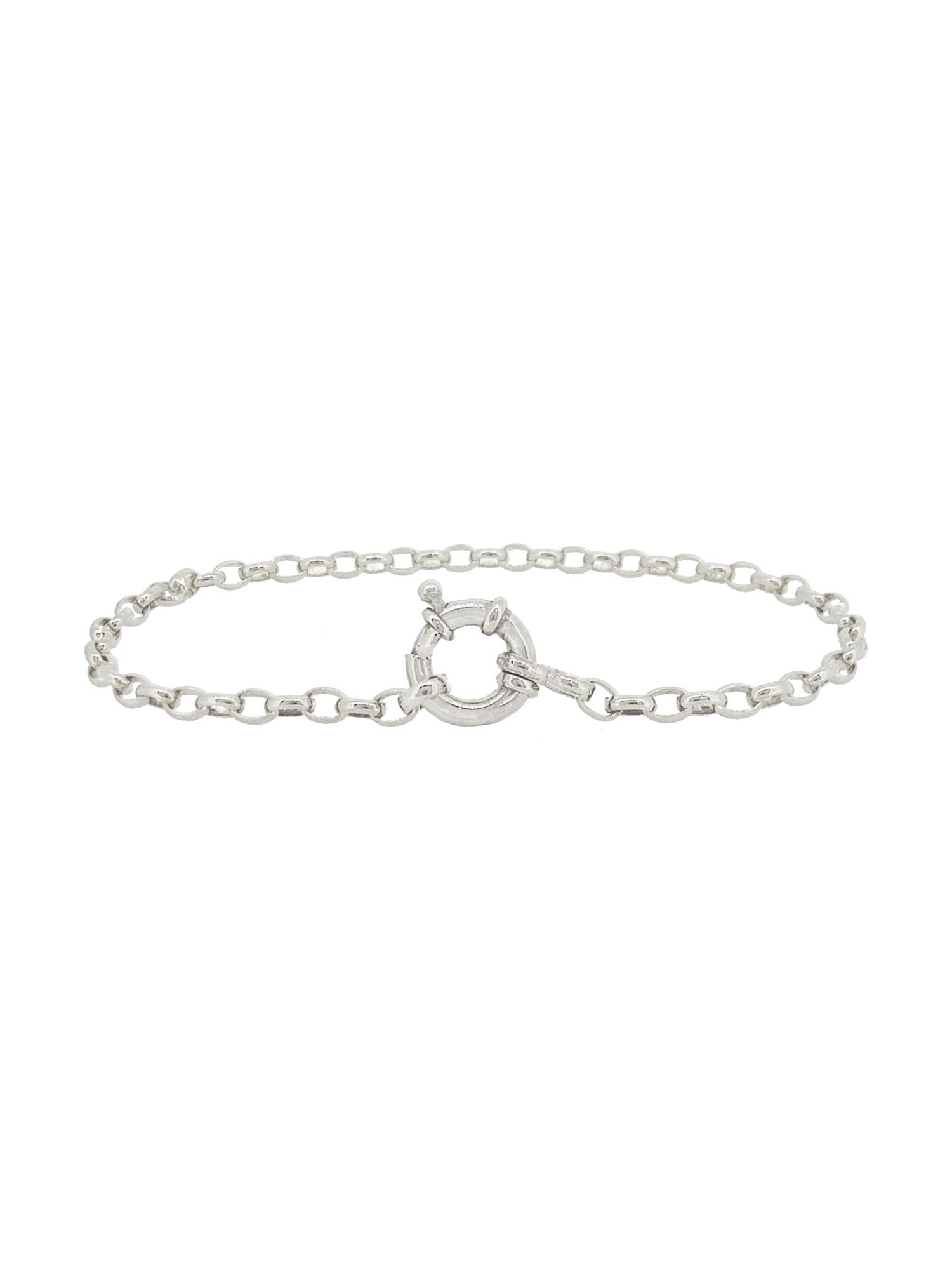 Dakota Belcher Bracelet With Large Bolt Ring in Sterling Silver