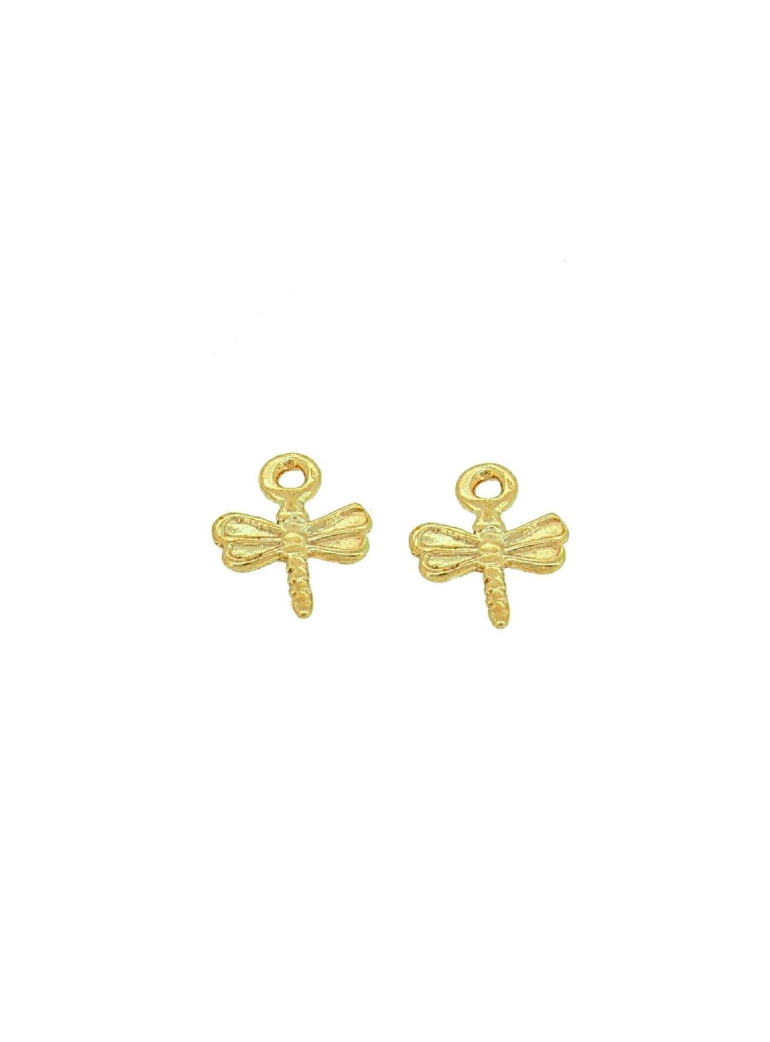Small Dragonfly Charms for Sleeper Earrings in 9ct Gold