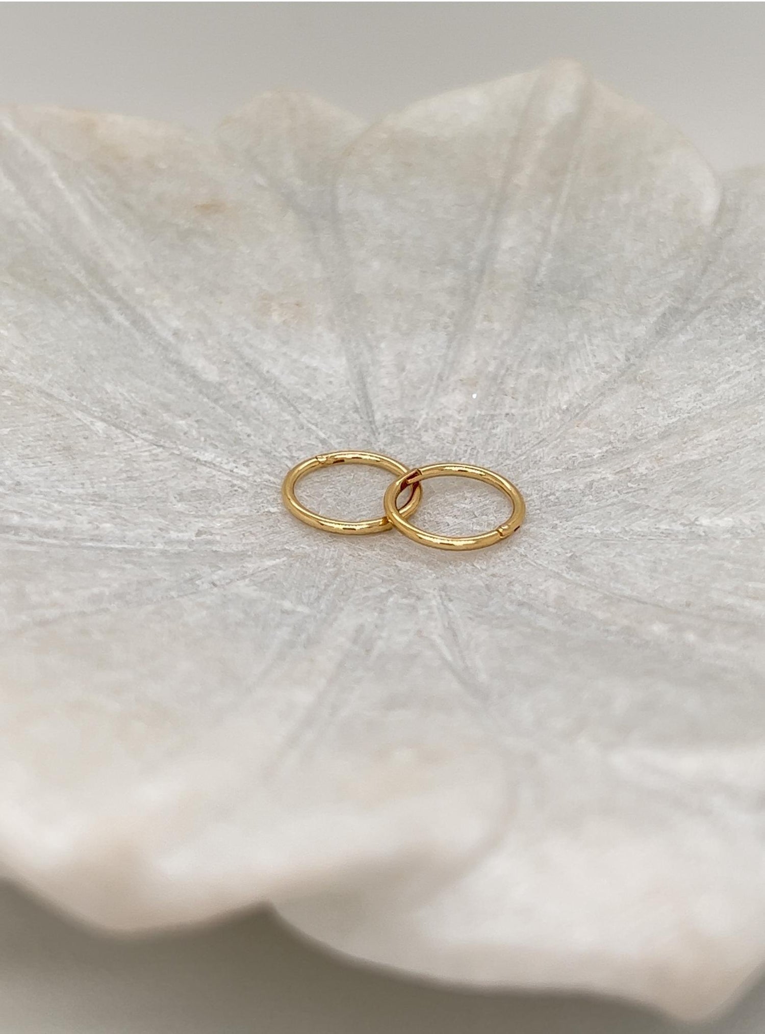 Solid 18ct Yellow Gold Baby Mini Sleeper Earrings