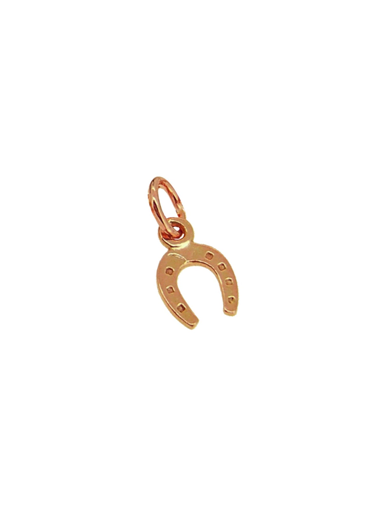 Good Lucky Horseshoe Charm in 9ct Rose Gold