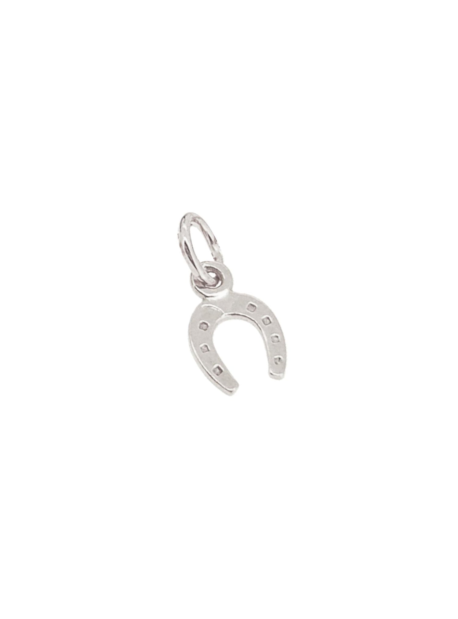 Good Lucky Horseshoe Charm in Sterling Silver