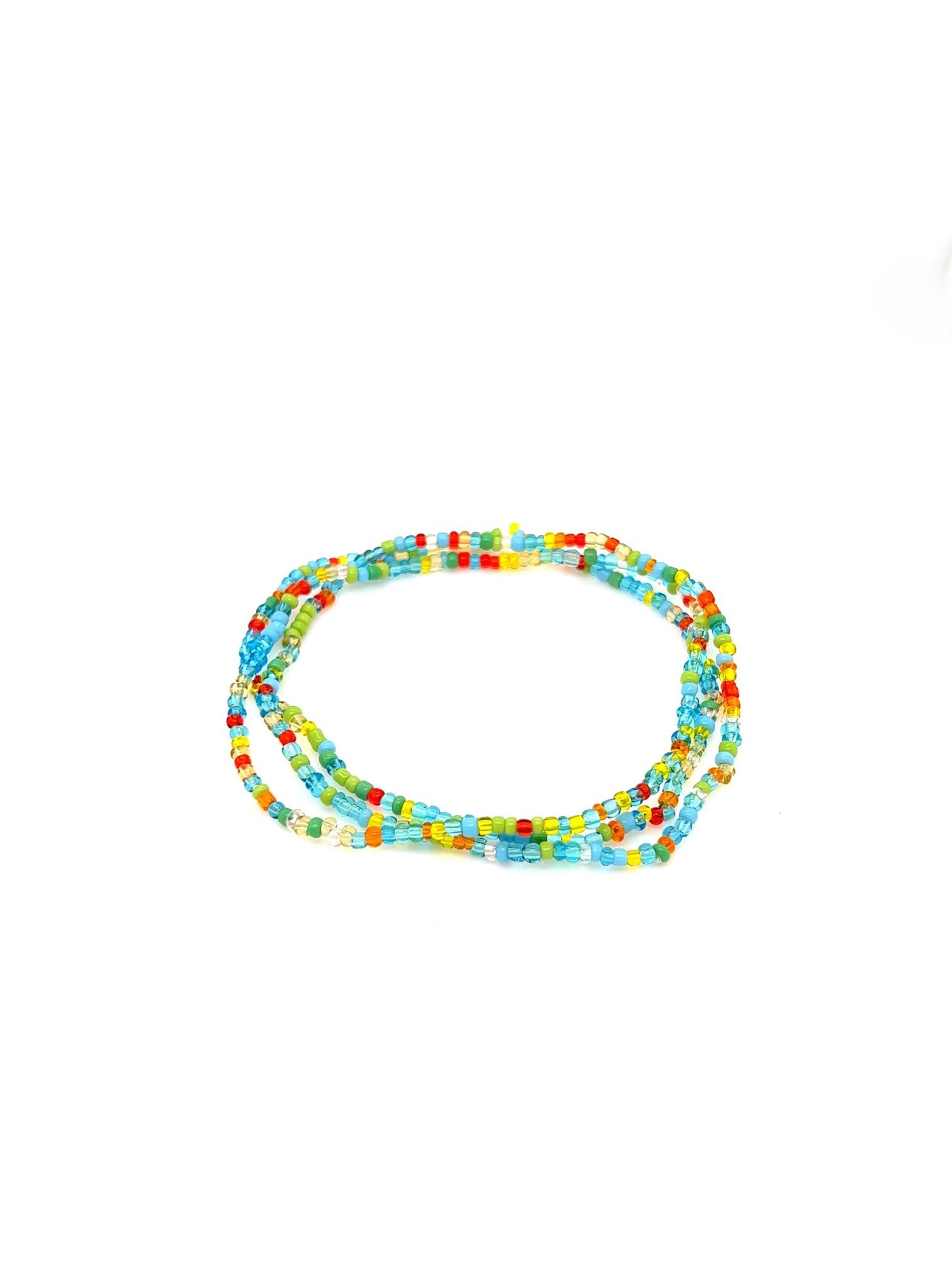 Rainbow Seed Beaded Stretch Bracelet