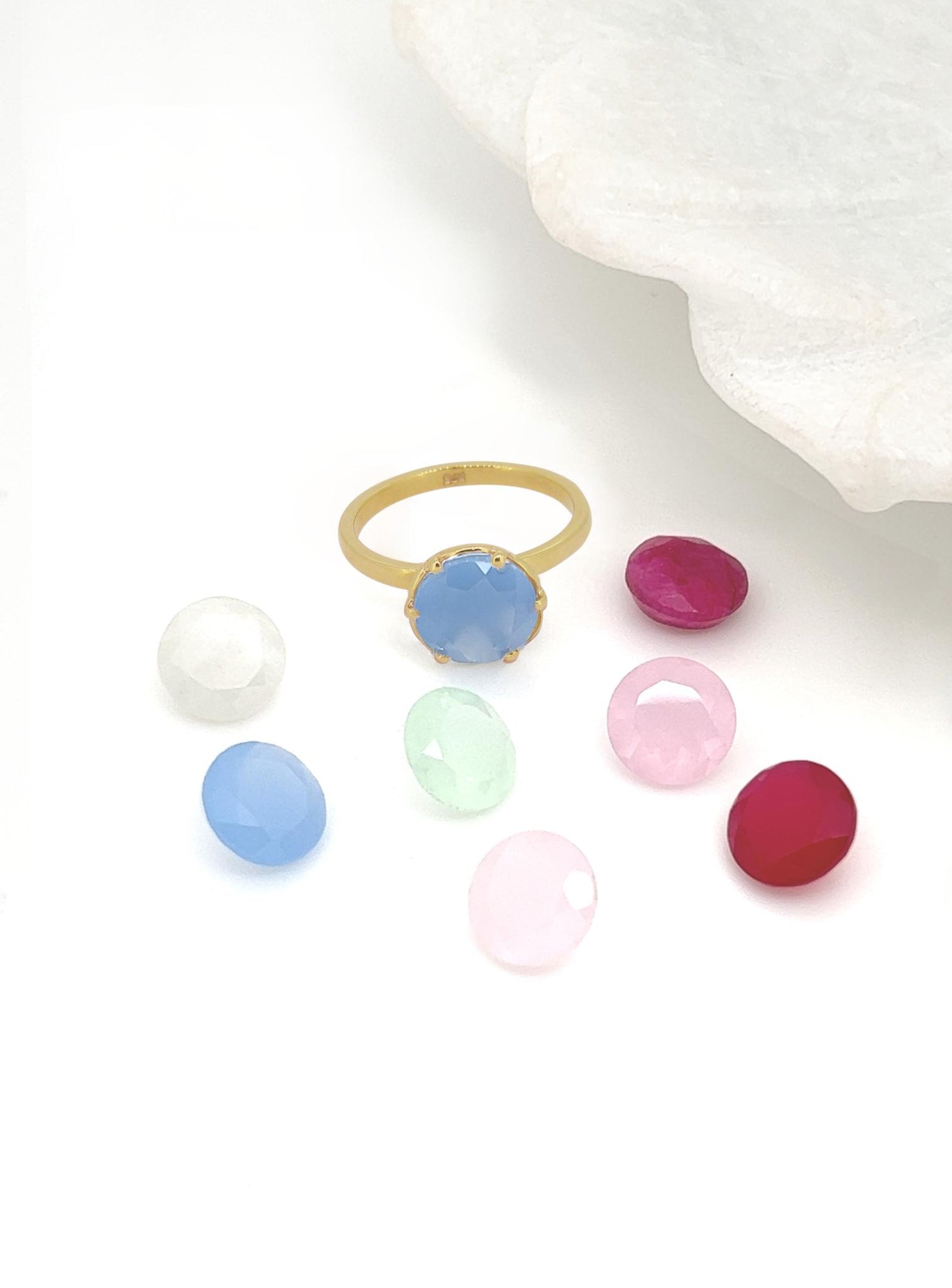 Belle Gemstone Solitaire Ring in 9ct Gold