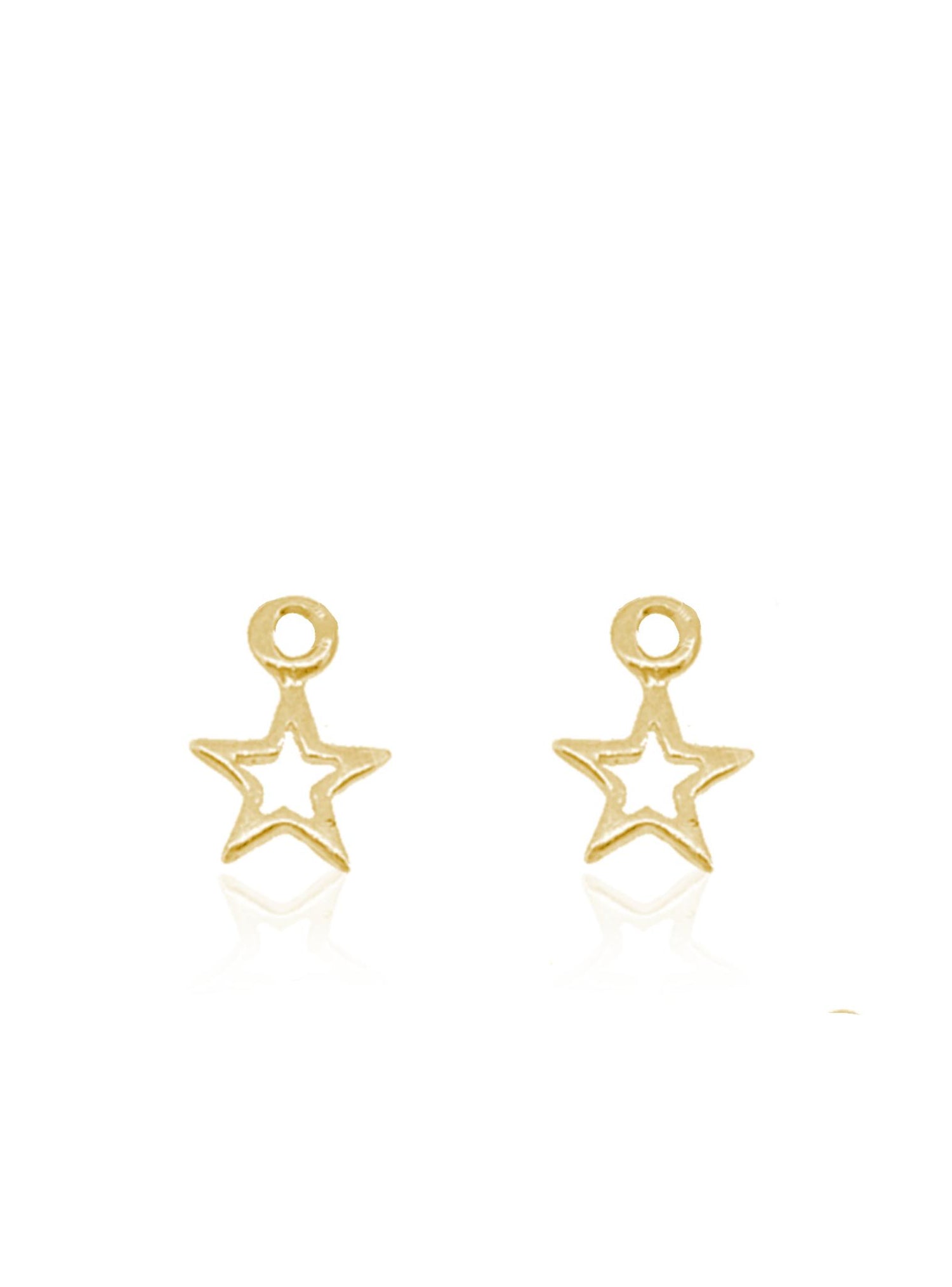 Wishing Star Charms for Sleeper Earrings in 9ct Gold