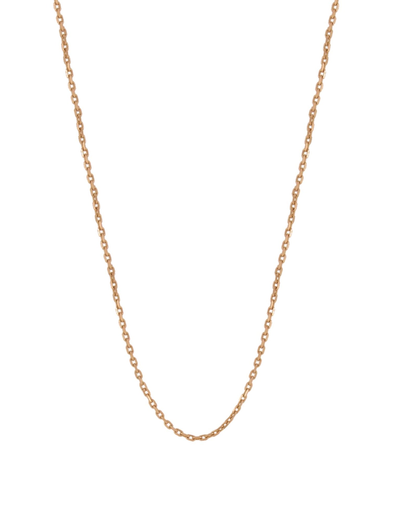 Greek Cable Necklace Chain in 18ct Rose Gold
