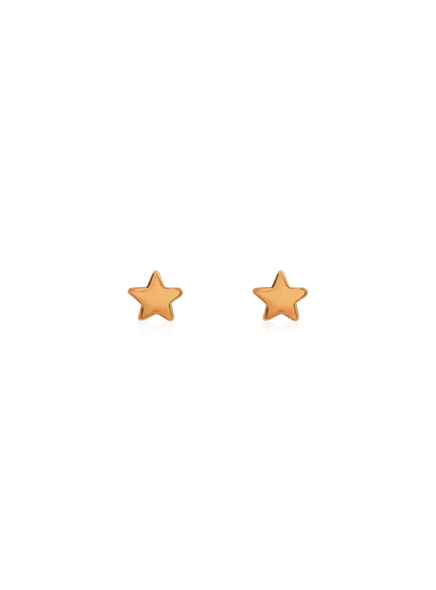 Dakota Small Lucky Star Stud Earrings in Rose