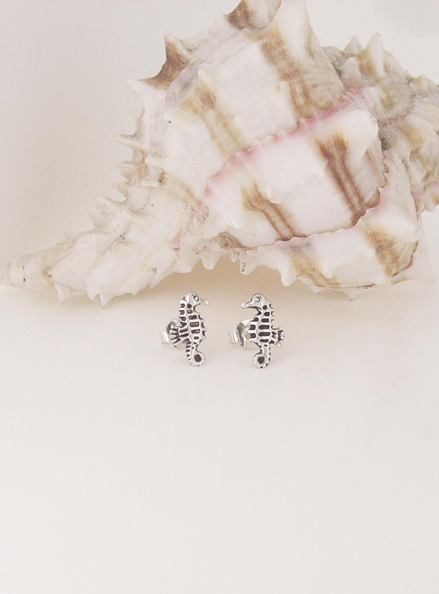 Love Britty Seahorse Stud Earrings in Sterling Silver