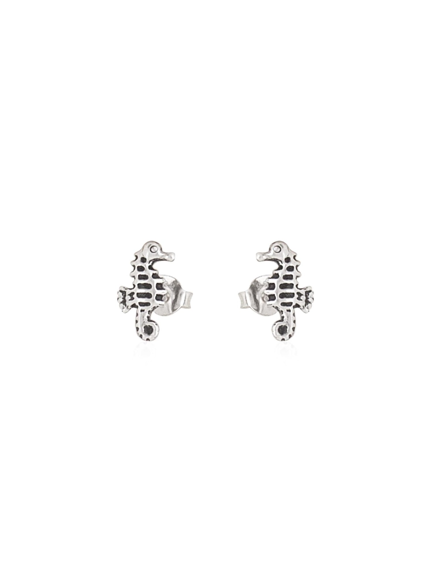 Love Britty Seahorse Stud Earrings in Sterling Silver
