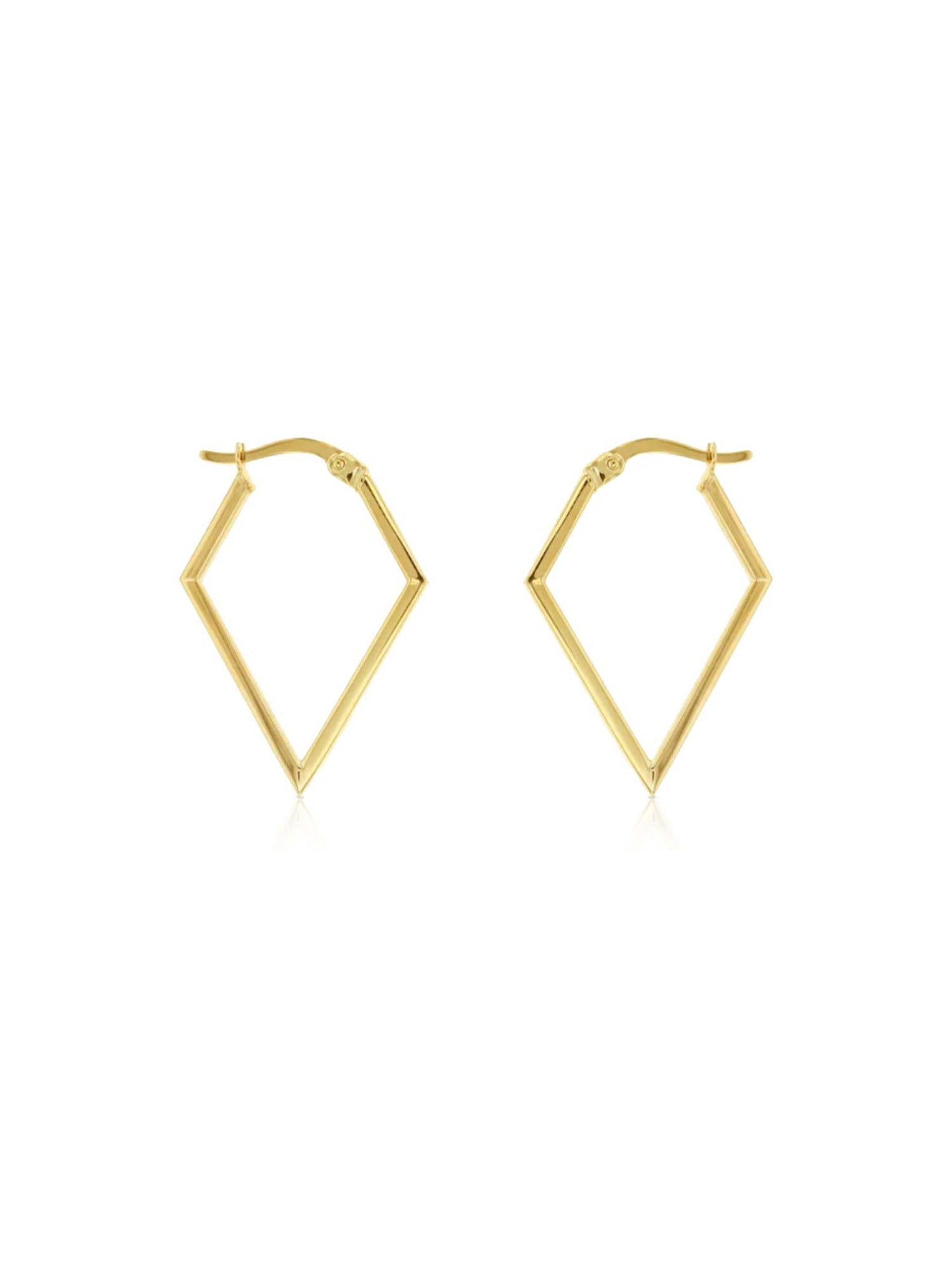 Aurelia Geometric Hoop Earrings in 9ct Gold