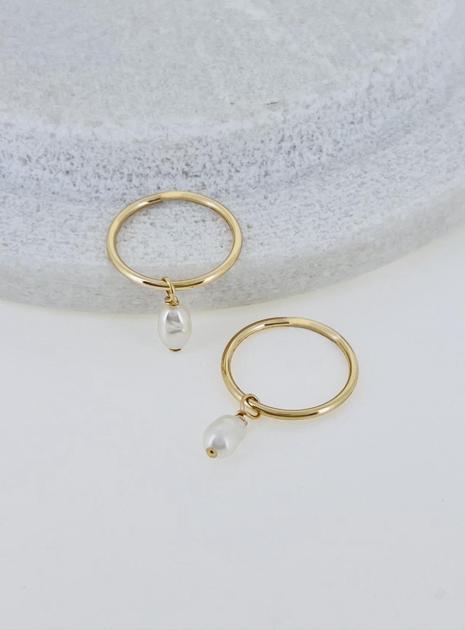 Lulu Pearl Charms for Sleeper Earrings in Gold Plated