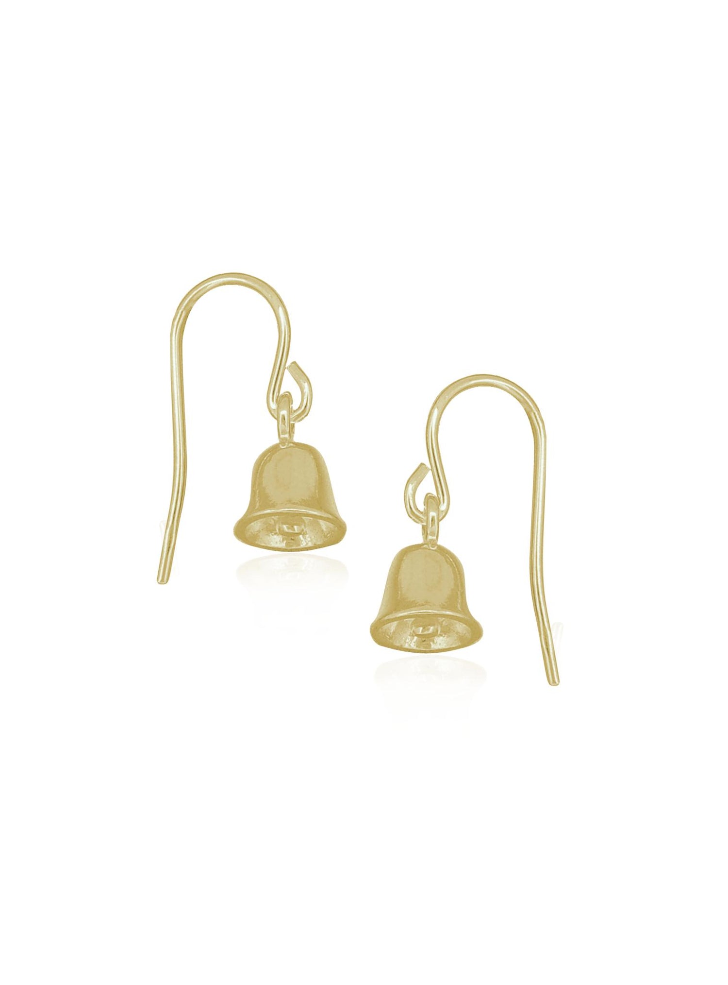 Beautiful Bell Charm Earrings in 9ct Gold