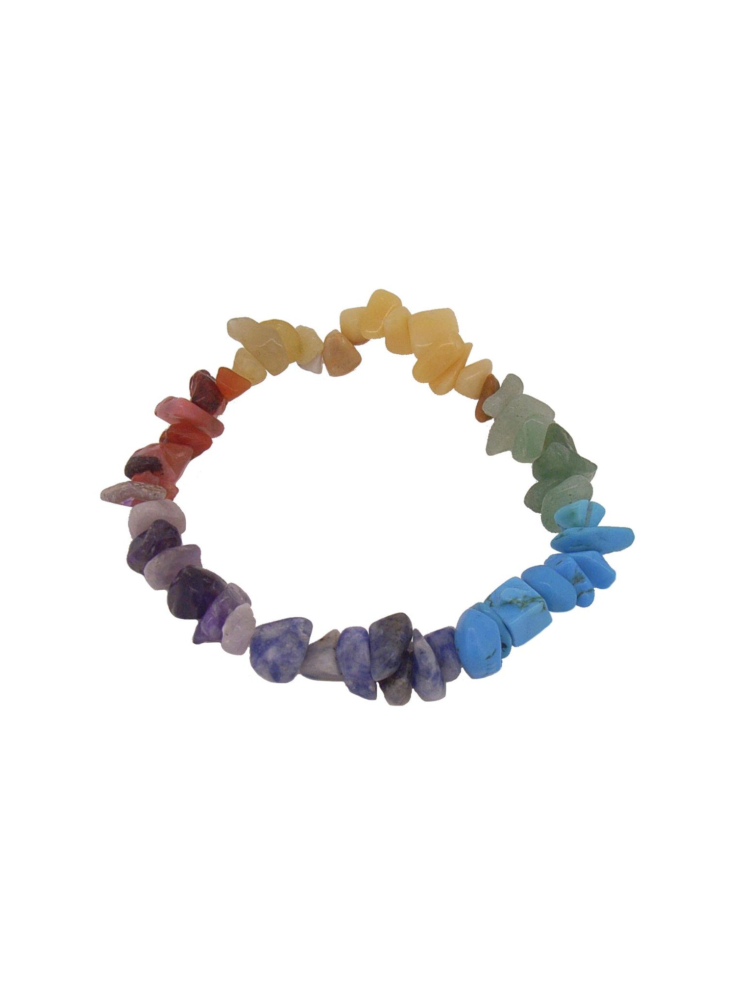 Chakra Gemstone Chips Stretch Bracelet