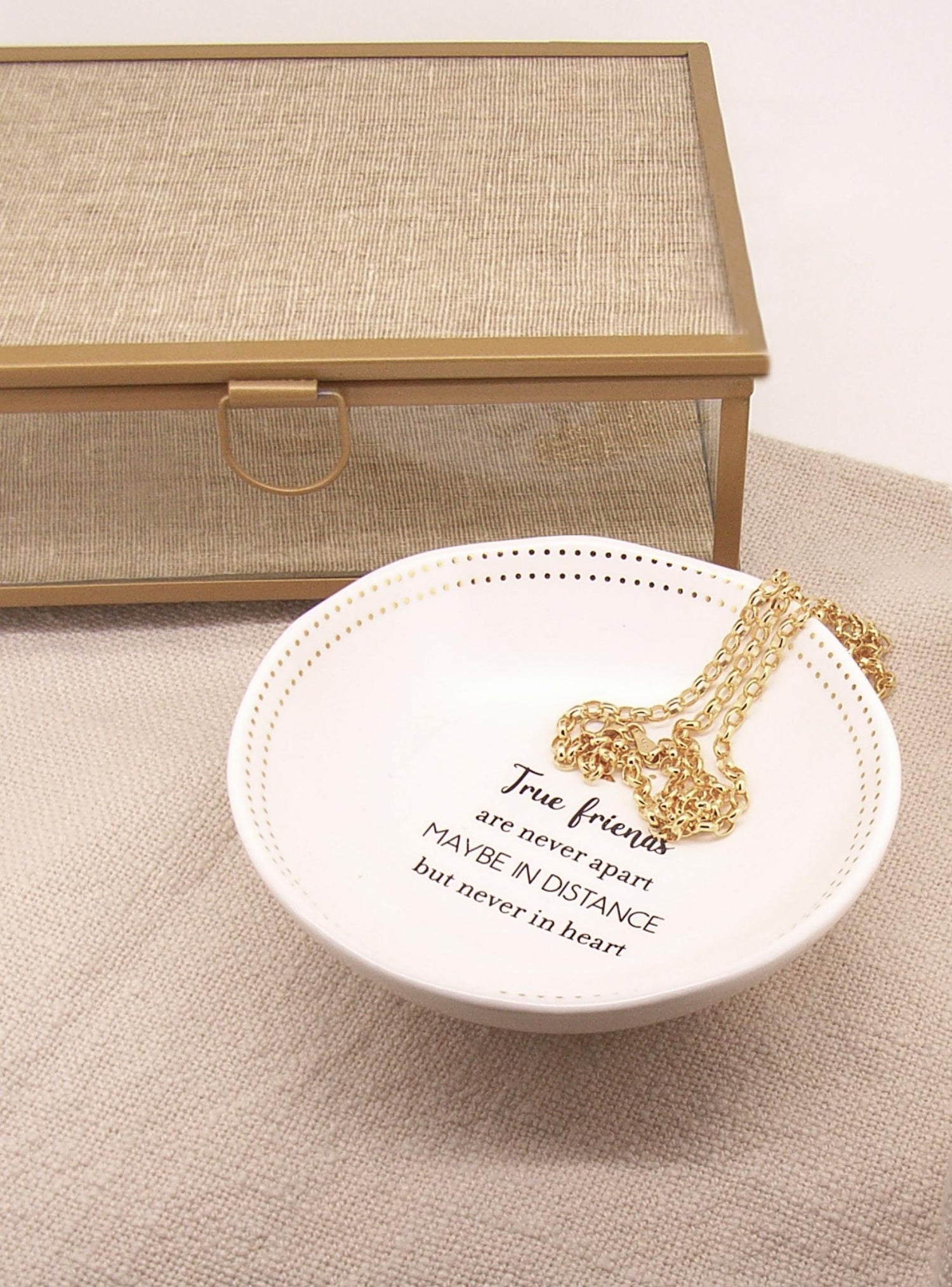 Jewellery Trinket Dish in True Friends
