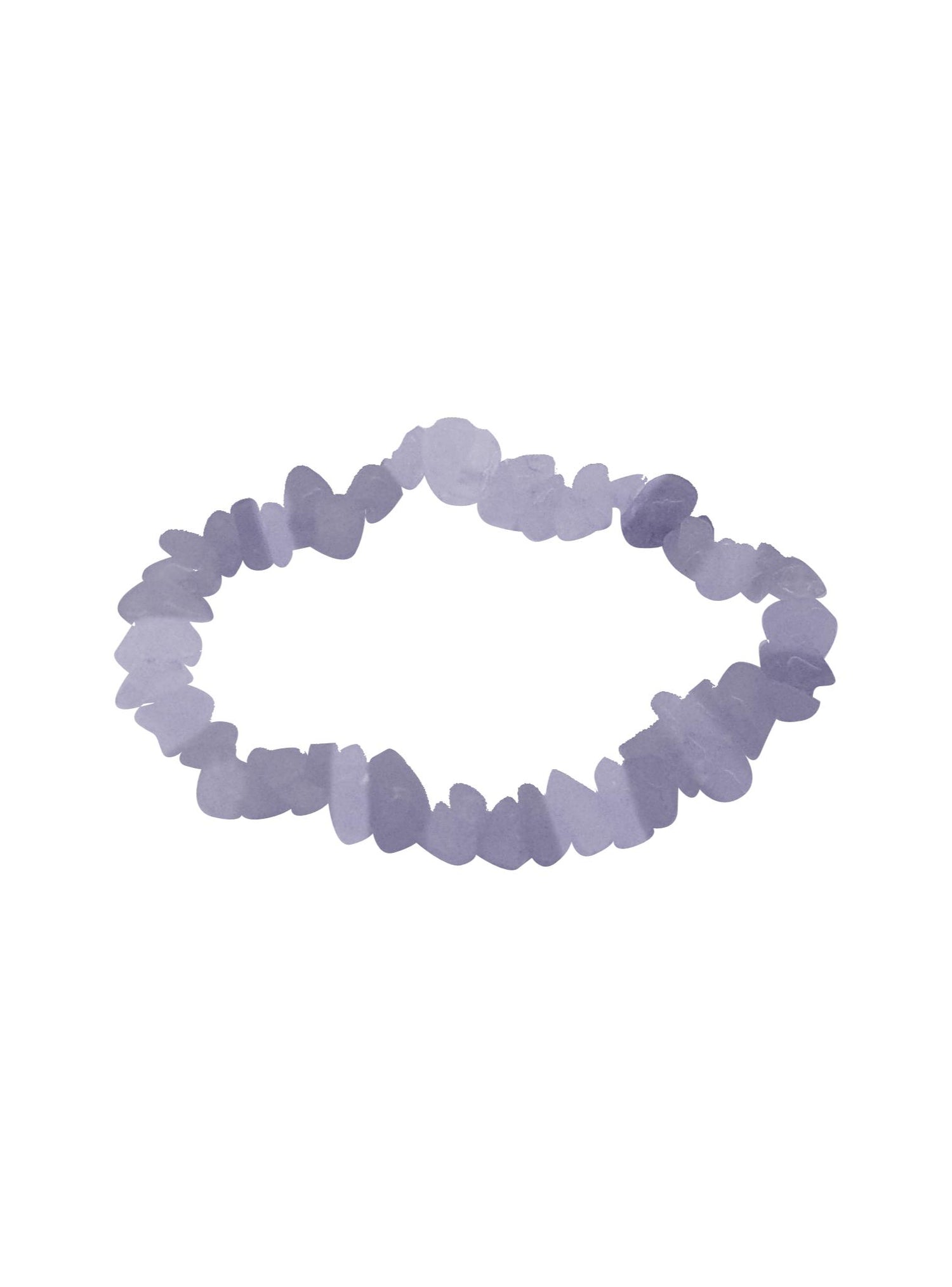 Amethyst Gemstone of Love Chips Stretch Bracelet