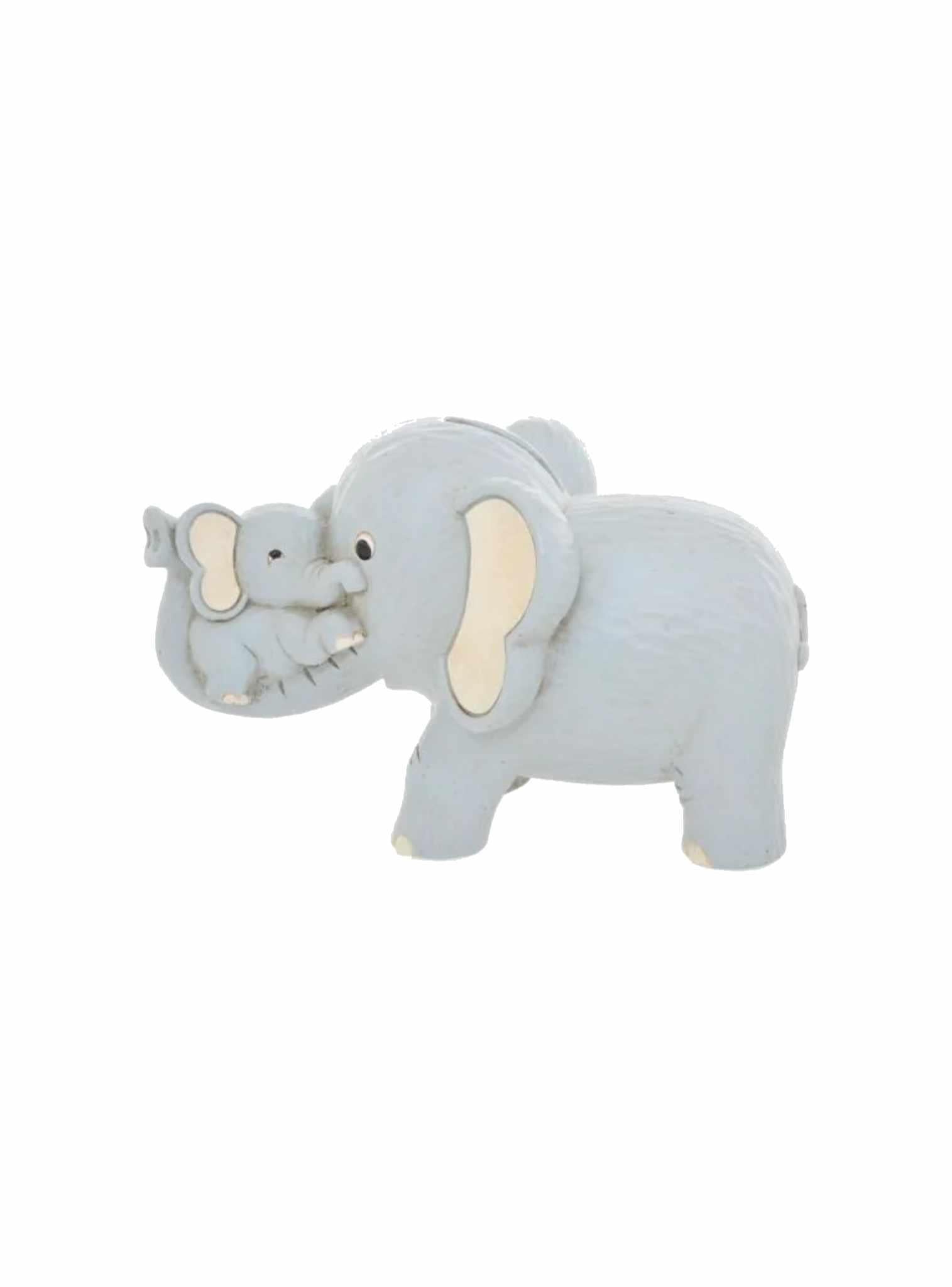 Mother and Baby Elephant Money Box Piggy Bank