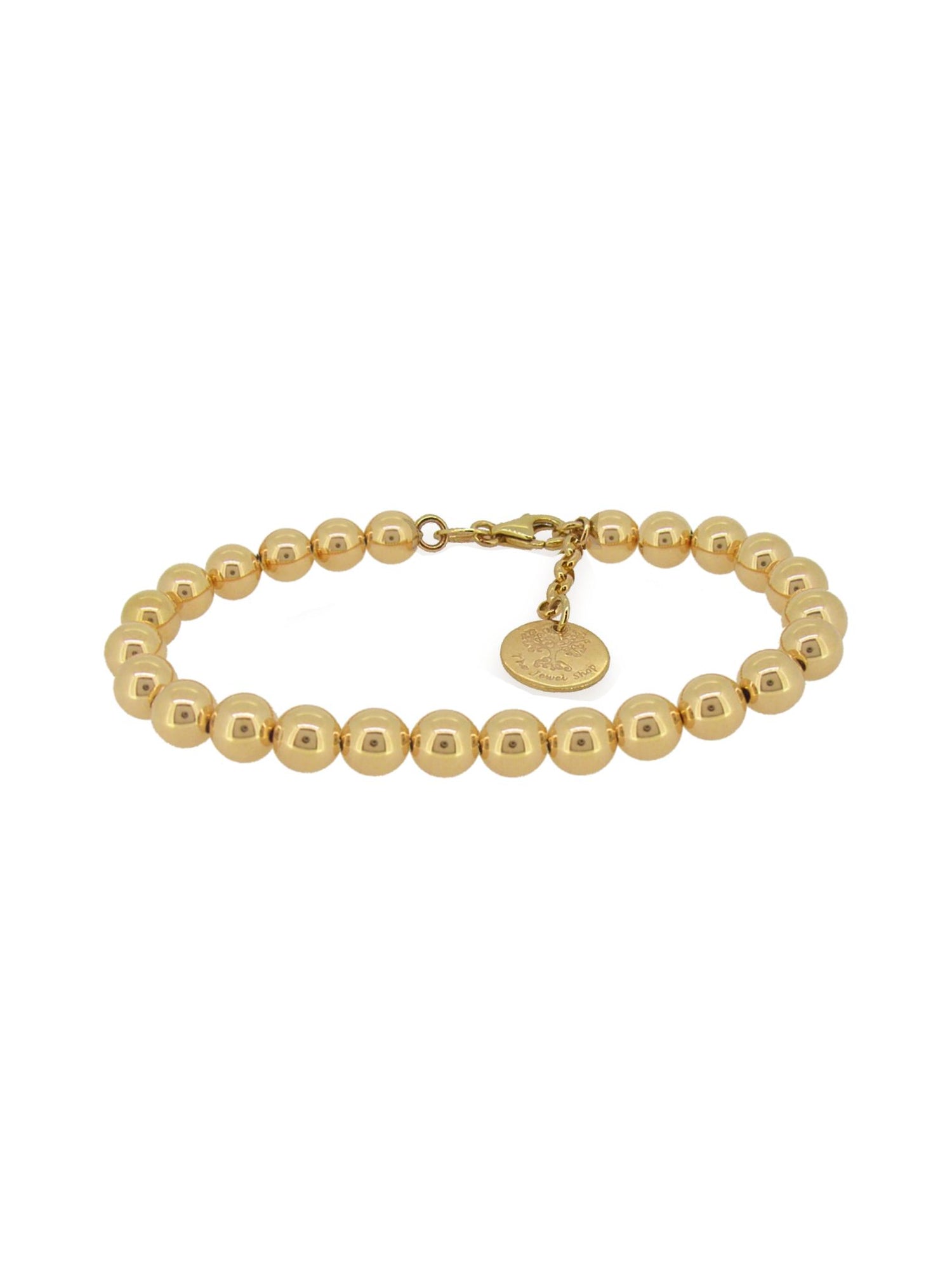 Aurelia 6mm Ball Bead Bracelet All Sizes in 9ct Gold