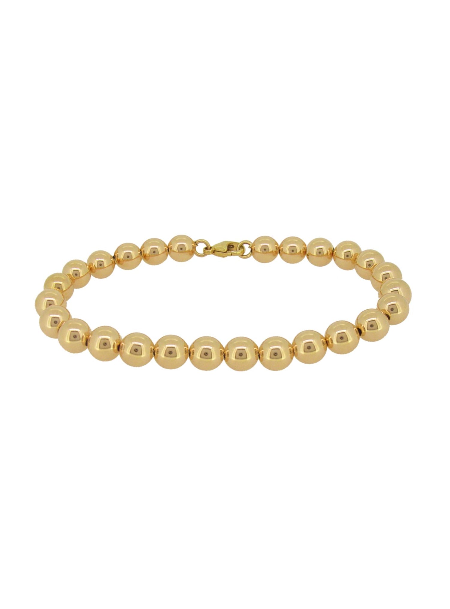 Aurelia 6mm Ball Bead Bracelet All Sizes in 9ct Gold