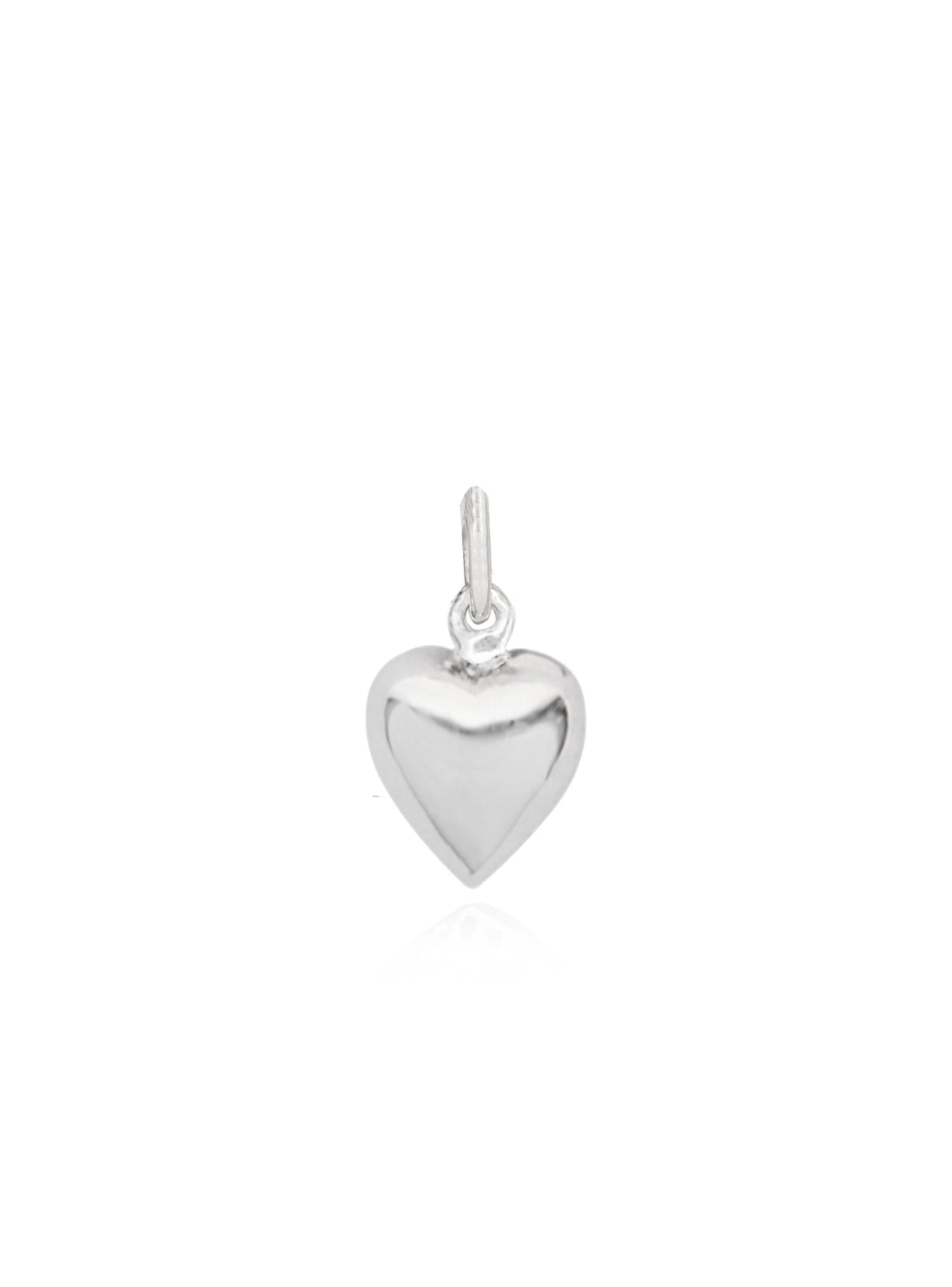 Simple Love Heart Charm in Clip on or Traditional Design