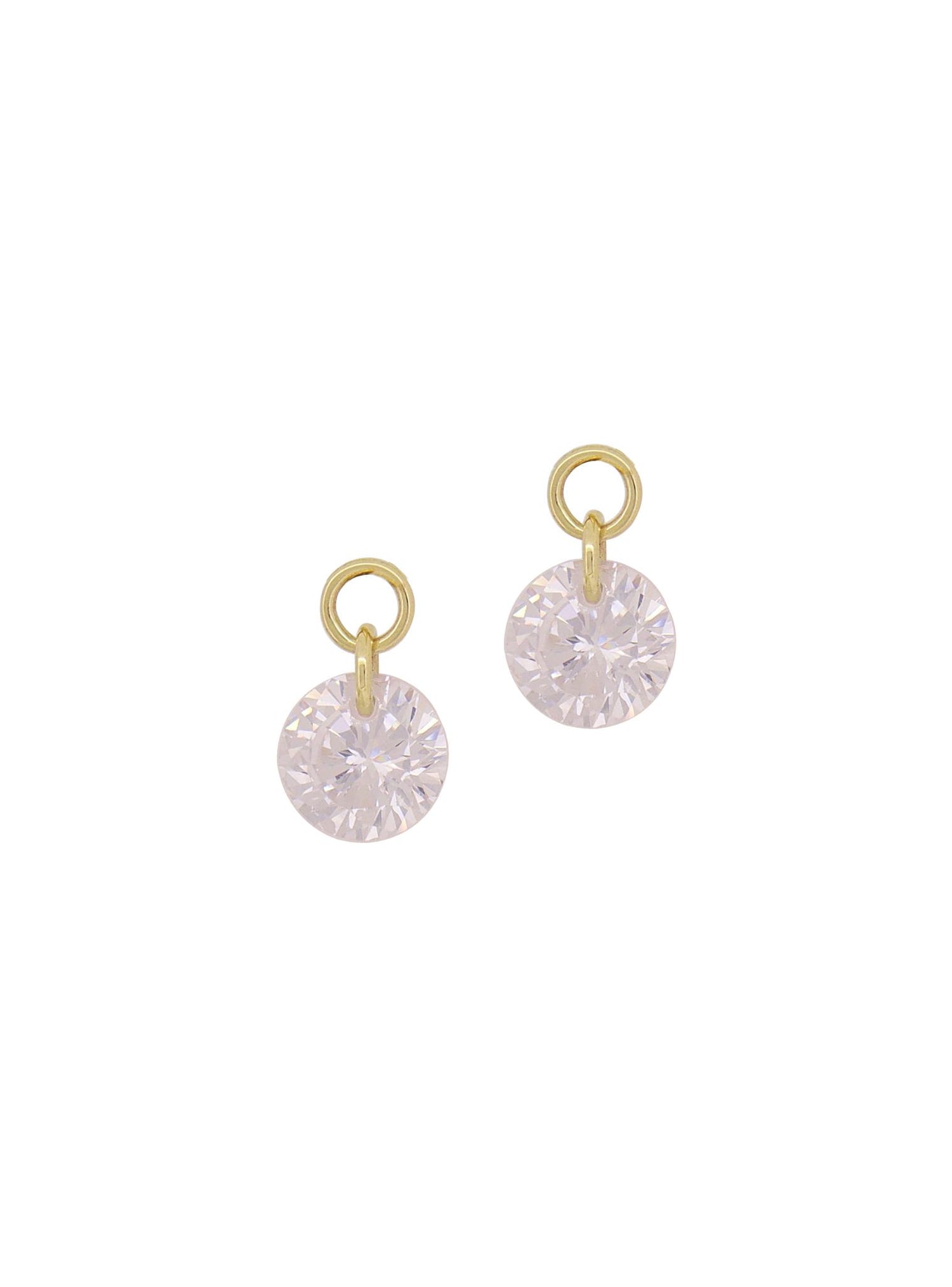 Aurelia 9ct Gold CZ Charm Drops for Sleeper Earrings in 8mm