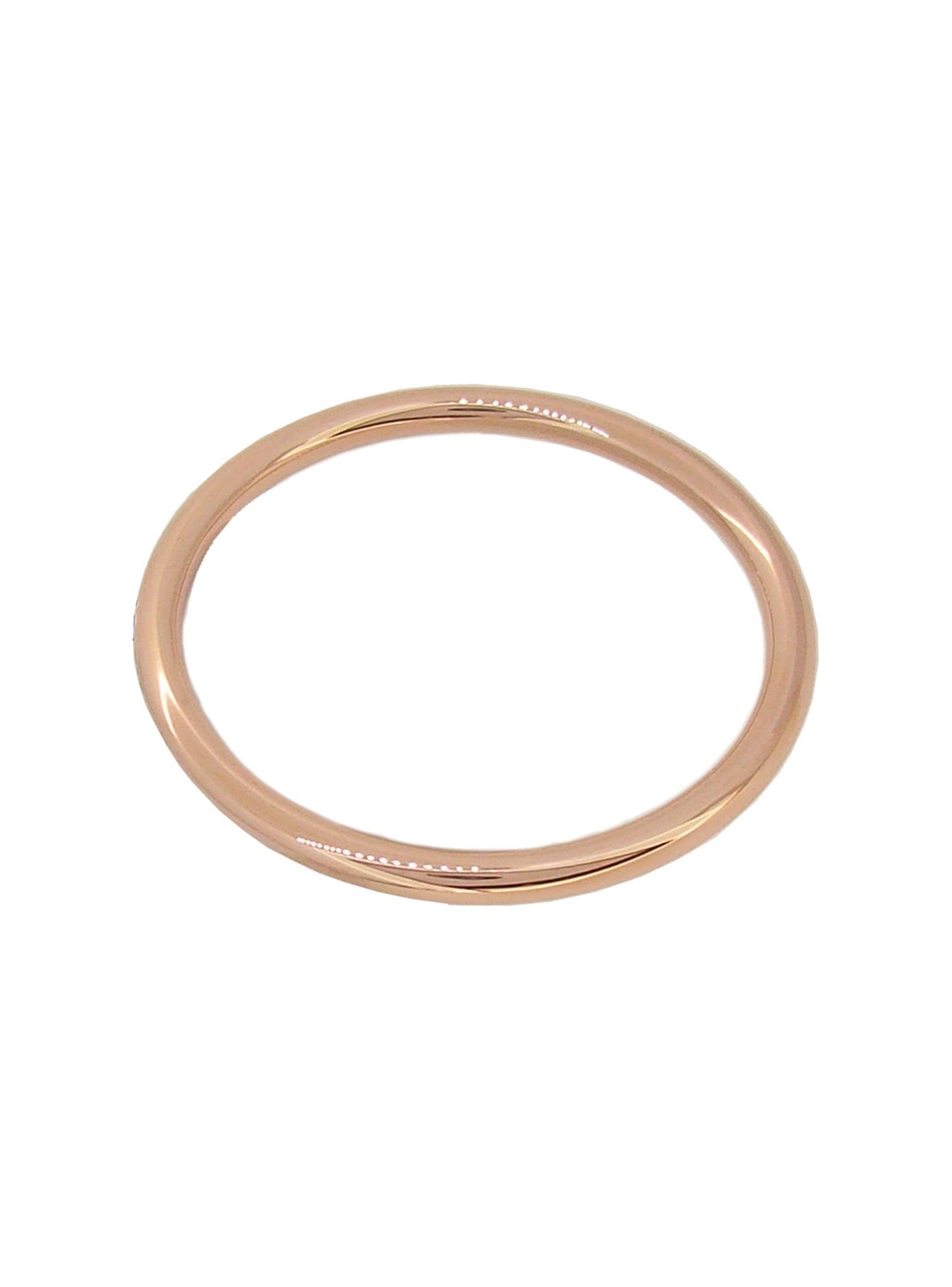 Solid 5mm Golf Bangle Baby to Adult Sizes in 9ct Rose Gold